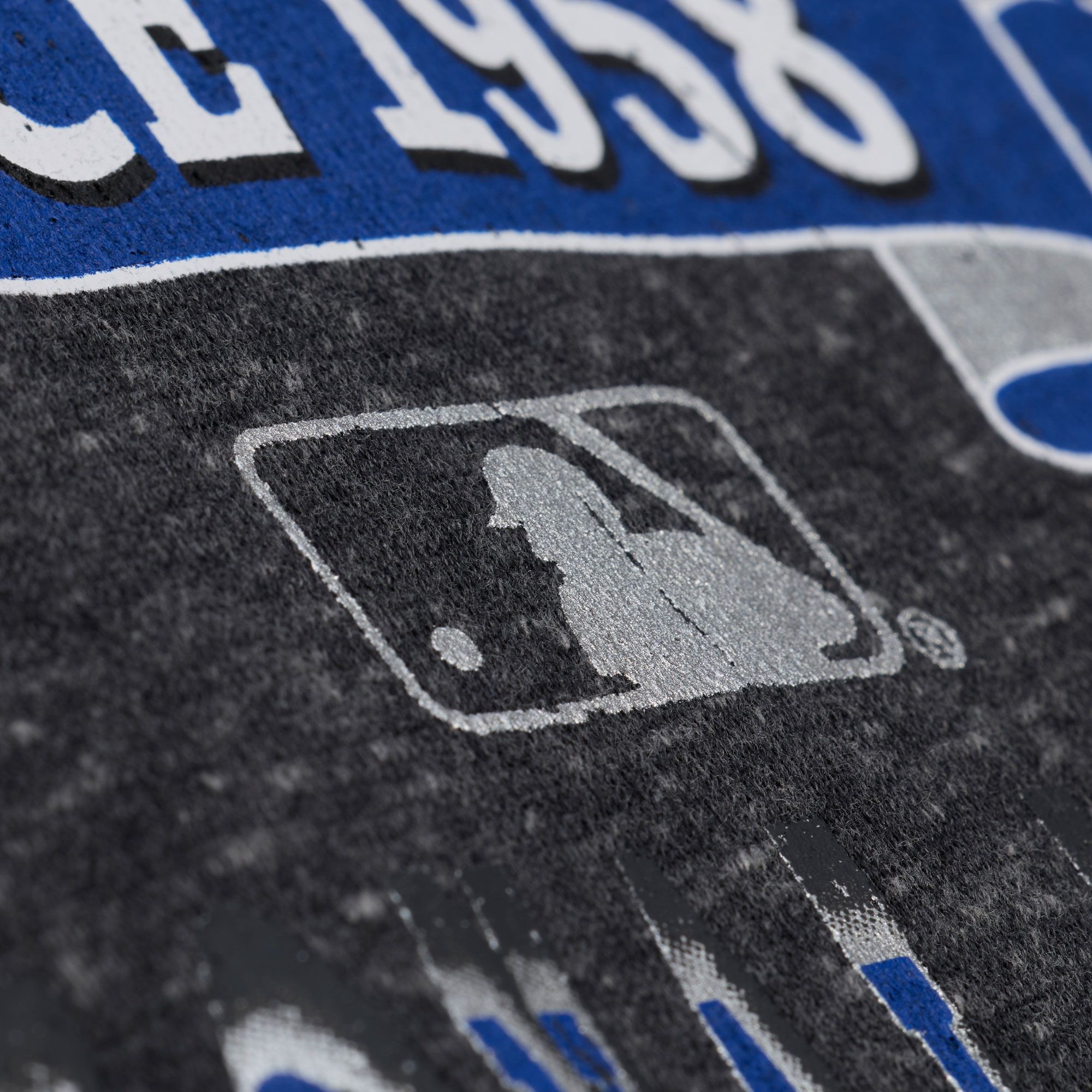 Mitchell & Ness Women's Los Angeles Dodgers Black Enxyme Star Crewneck Sweatshirt product image