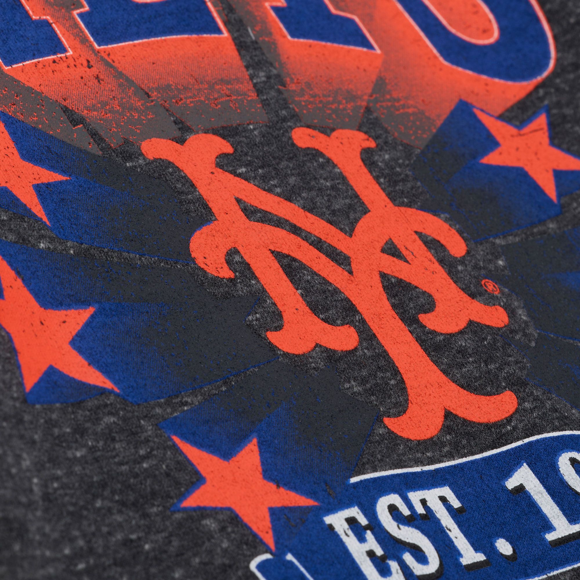 Mitchell & Ness Women's New York Mets Black Enxyme Star Crewneck Sweatshirt product image