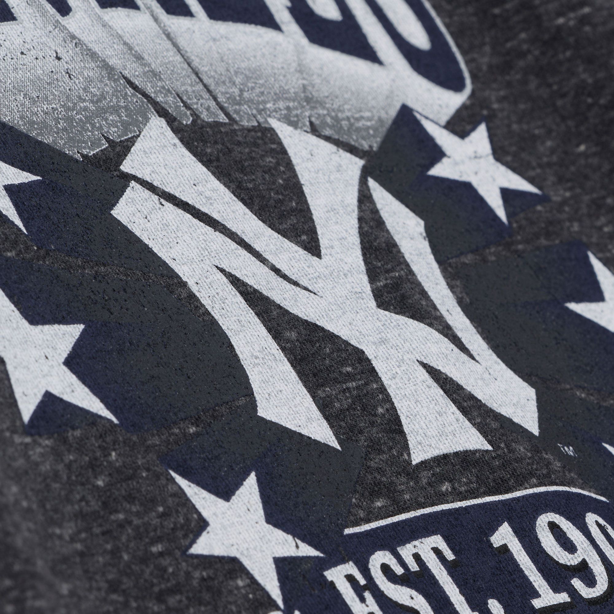 Mitchell & Ness Women's New York Yankees Black Enxyme Star Crewneck Sweatshirt product image