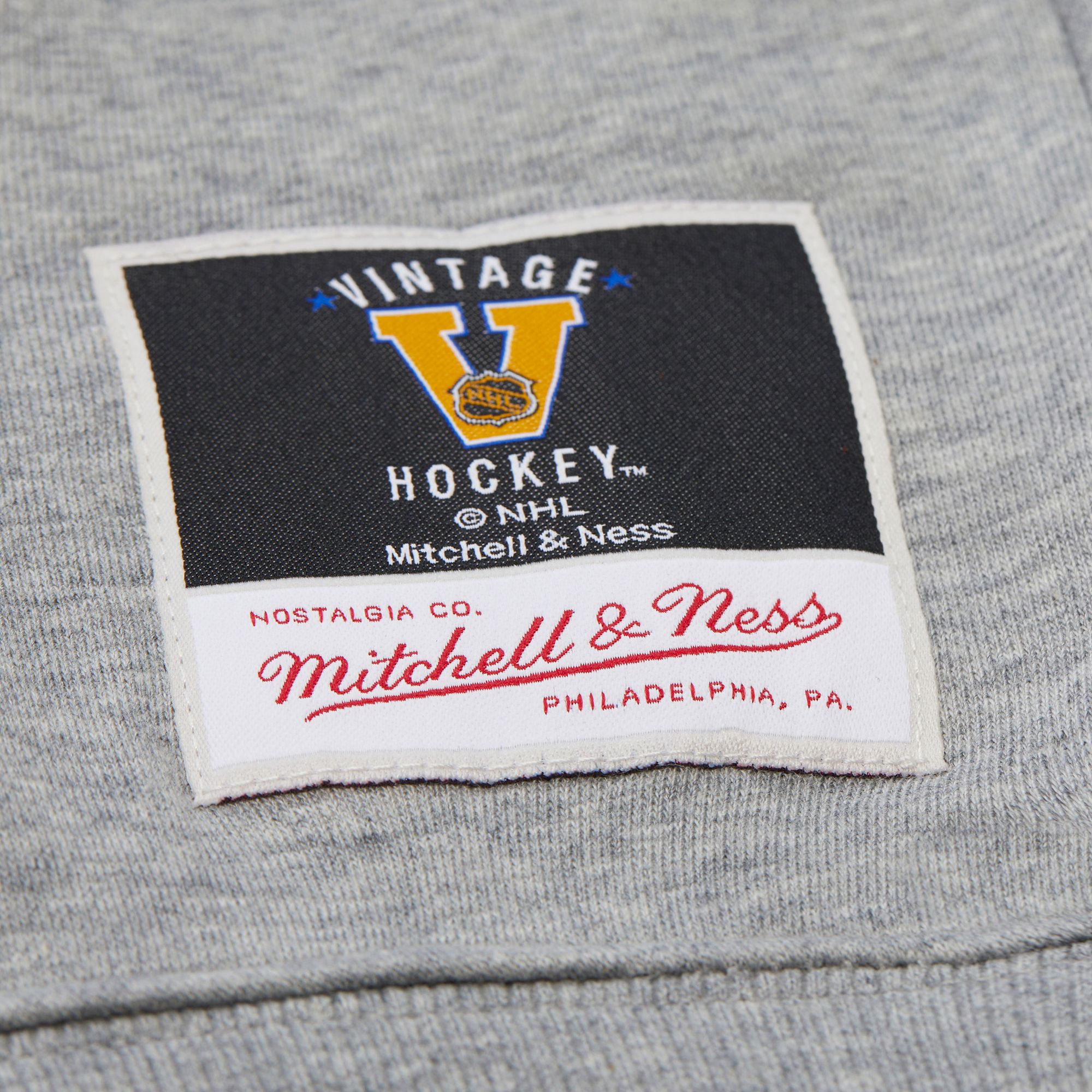 Mitchell & Ness Men's Anaheim Ducks Grey All In Walk Off Fleece Crewneck Sweatshirt product image