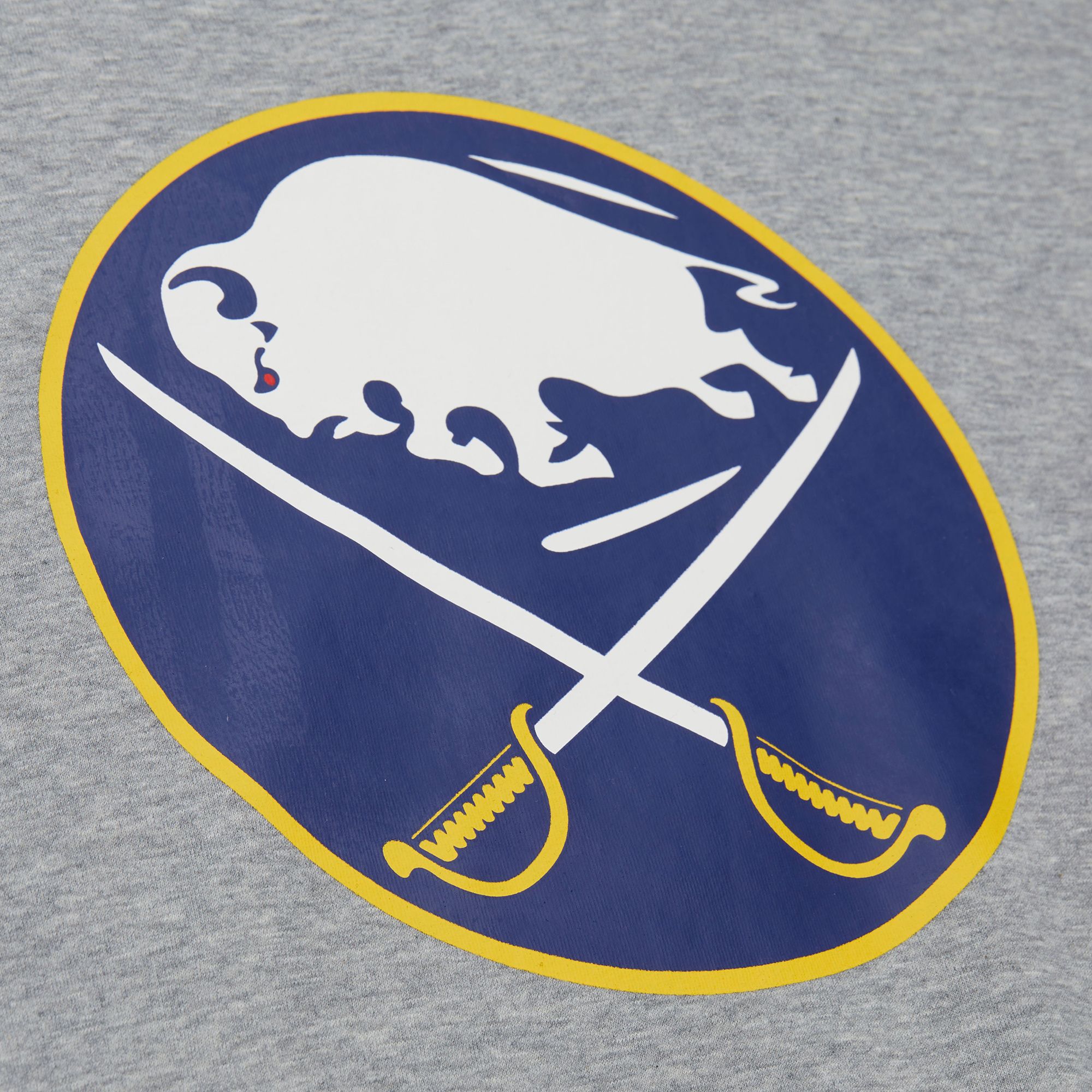 Mitchell & Ness Men's Buffalo Sabres Grey All In Walk Off Fleece Crewneck Sweatshirt product image