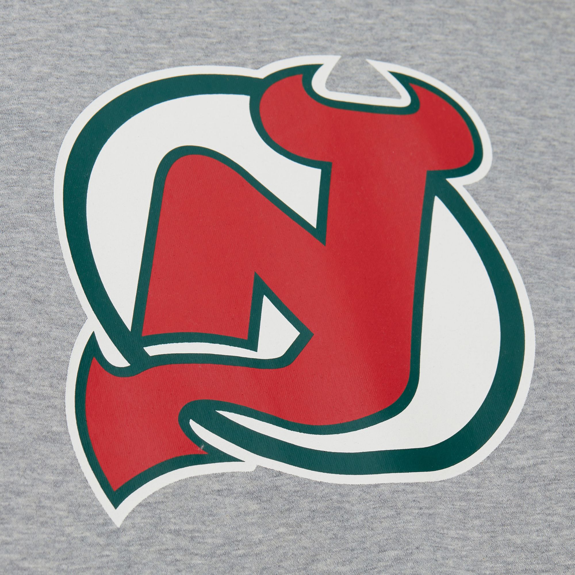 Mitchell & Ness Men's New Jersey Devils Grey All In Walk Off Fleece Crewneck Sweatshirt product image