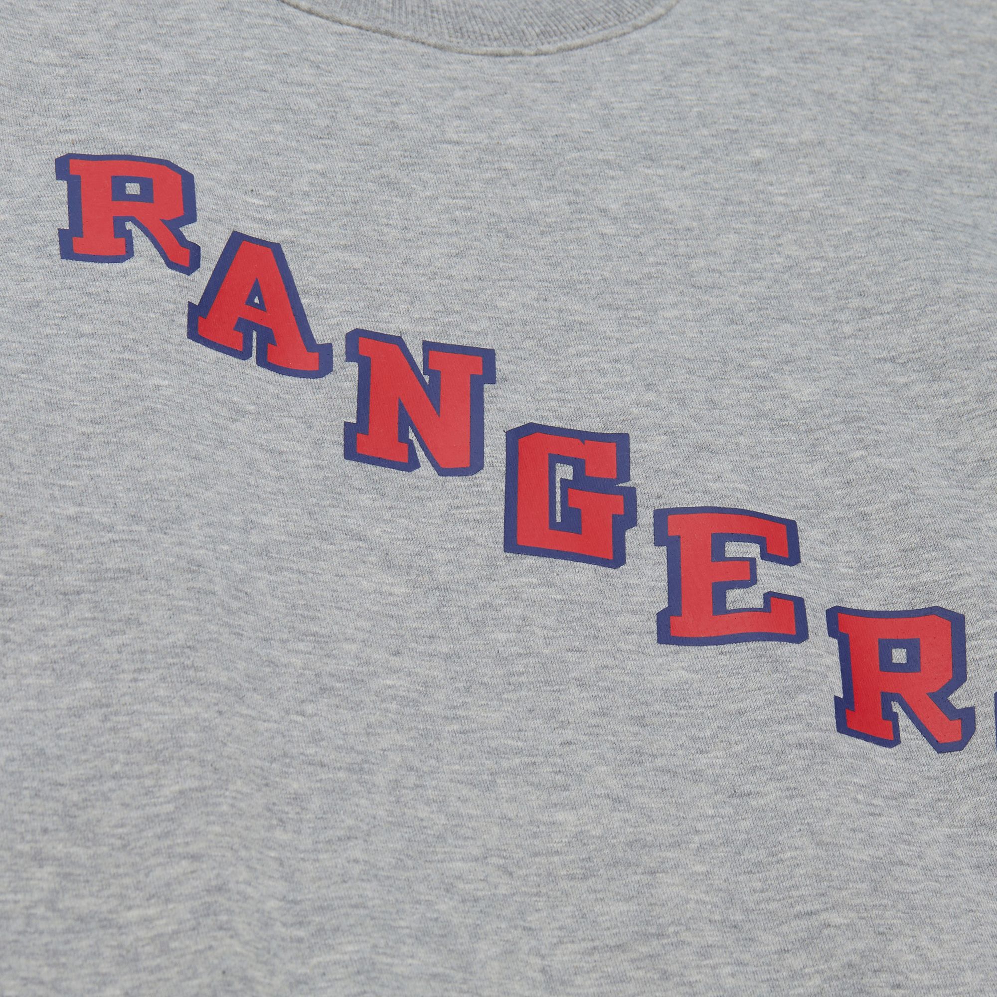Mitchell & Ness Men's New York Rangers Grey All In Walk Off Fleece Crewneck Sweatshirt product image