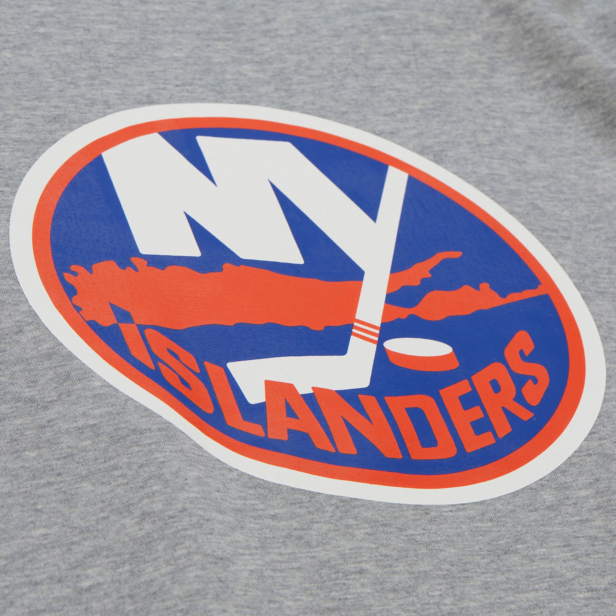 Mitchell & Ness Men's New York Islanders Grey All In Walk Off Fleece Crewneck Sweatshirt product image