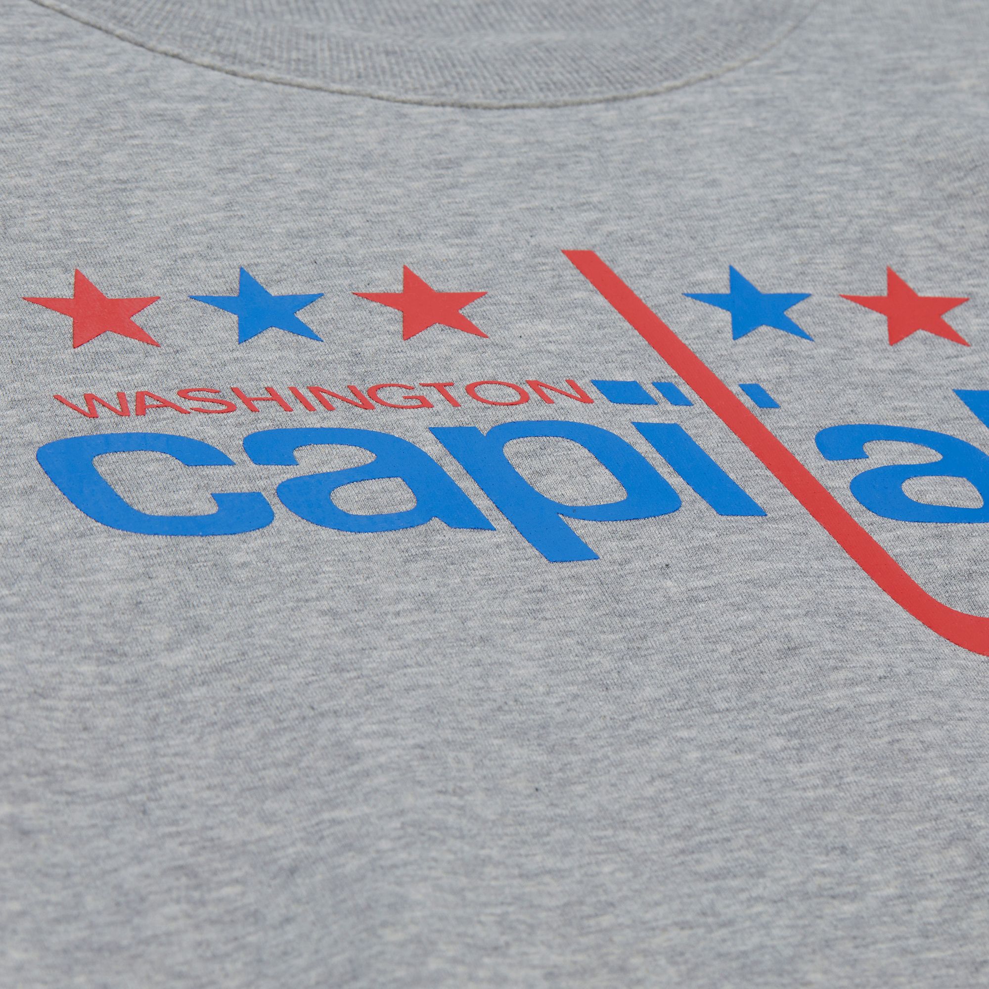Mitchell & Ness Men's Washington Capitals Grey All In Walk Off Fleece Crewneck Sweatshirt product image