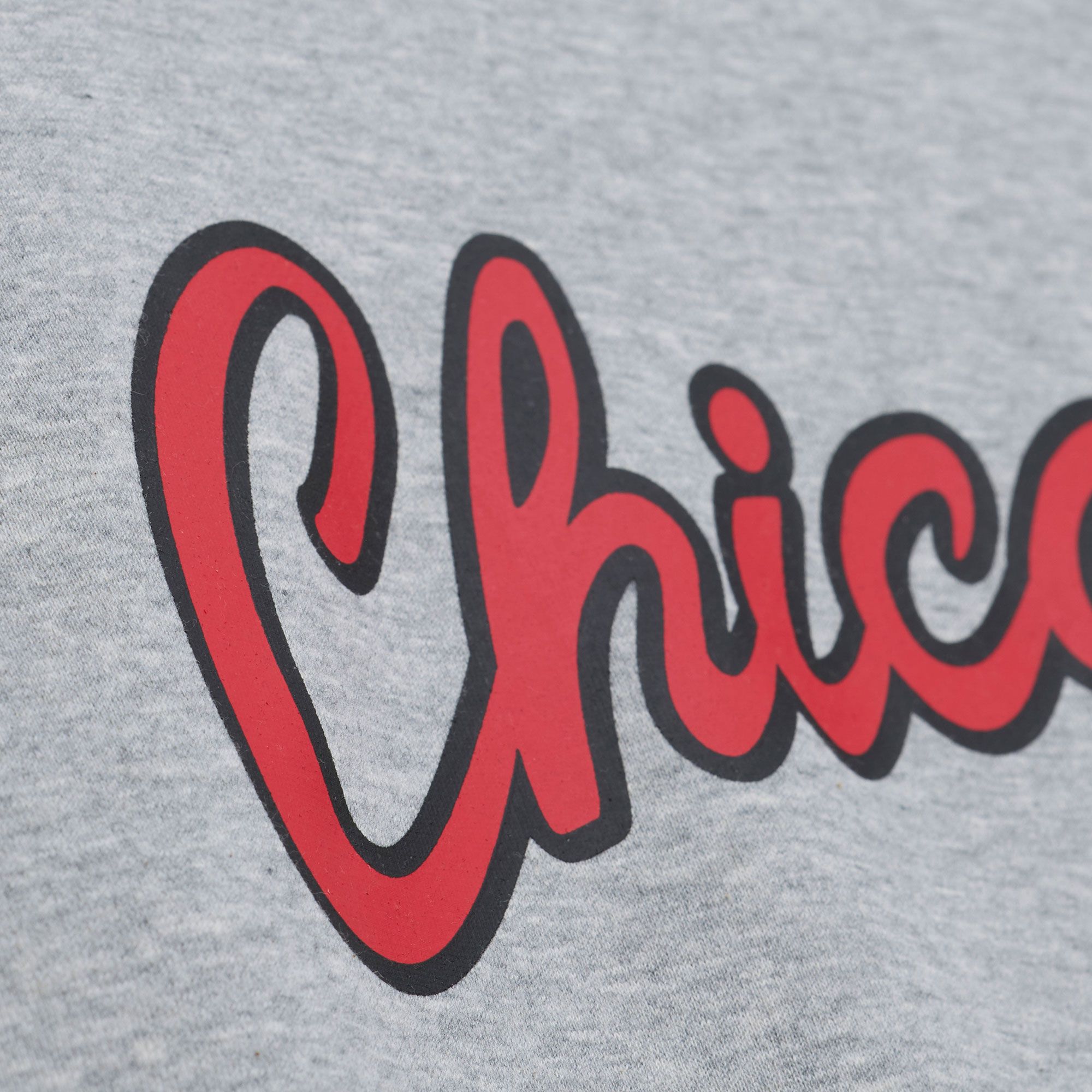 Mitchell & Ness Men's Chicago Bulls Grey All In Crewneck Sweatshirt product image