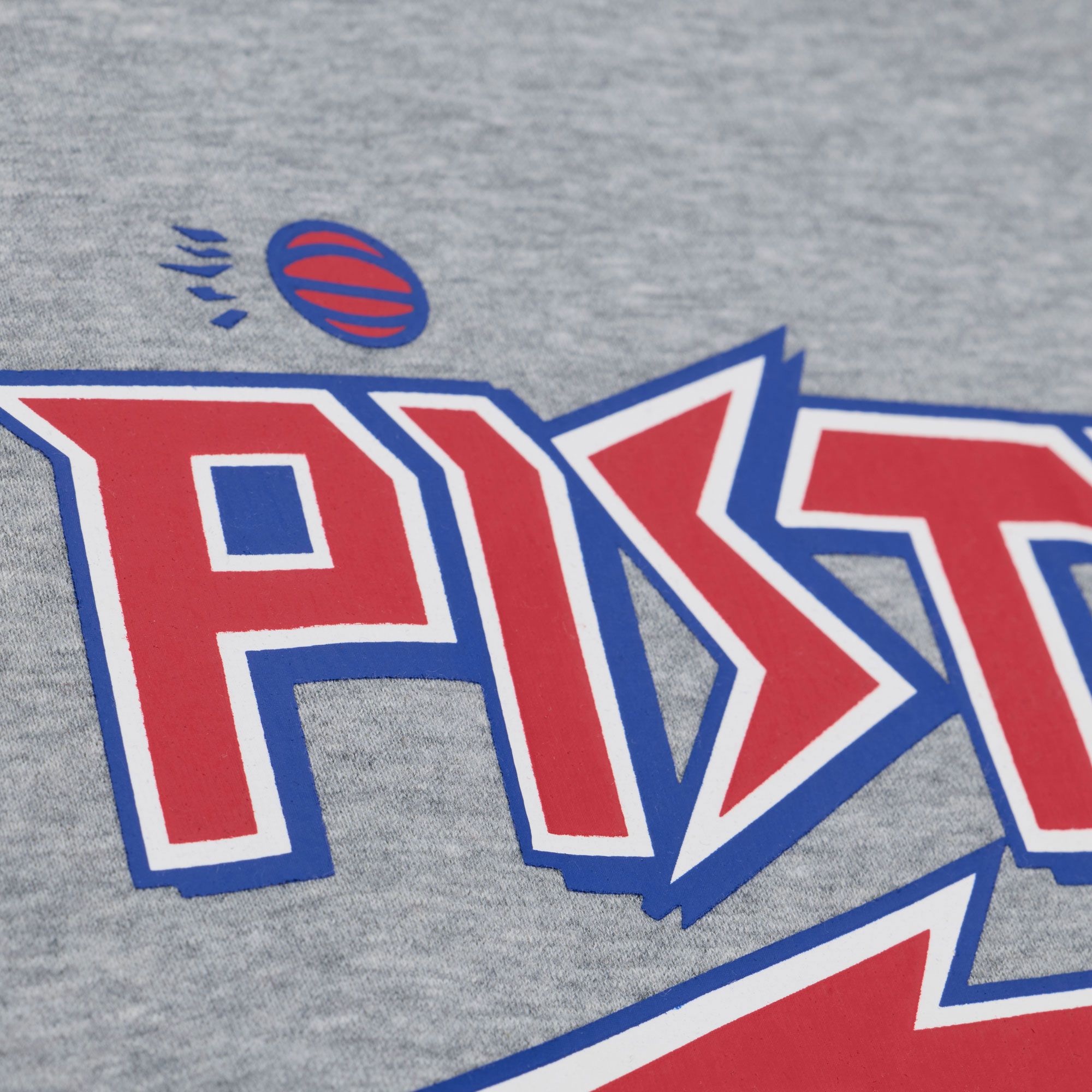Mitchell & Ness Men's Detroit Pistons Grey All In Crewneck Sweatshirt product image