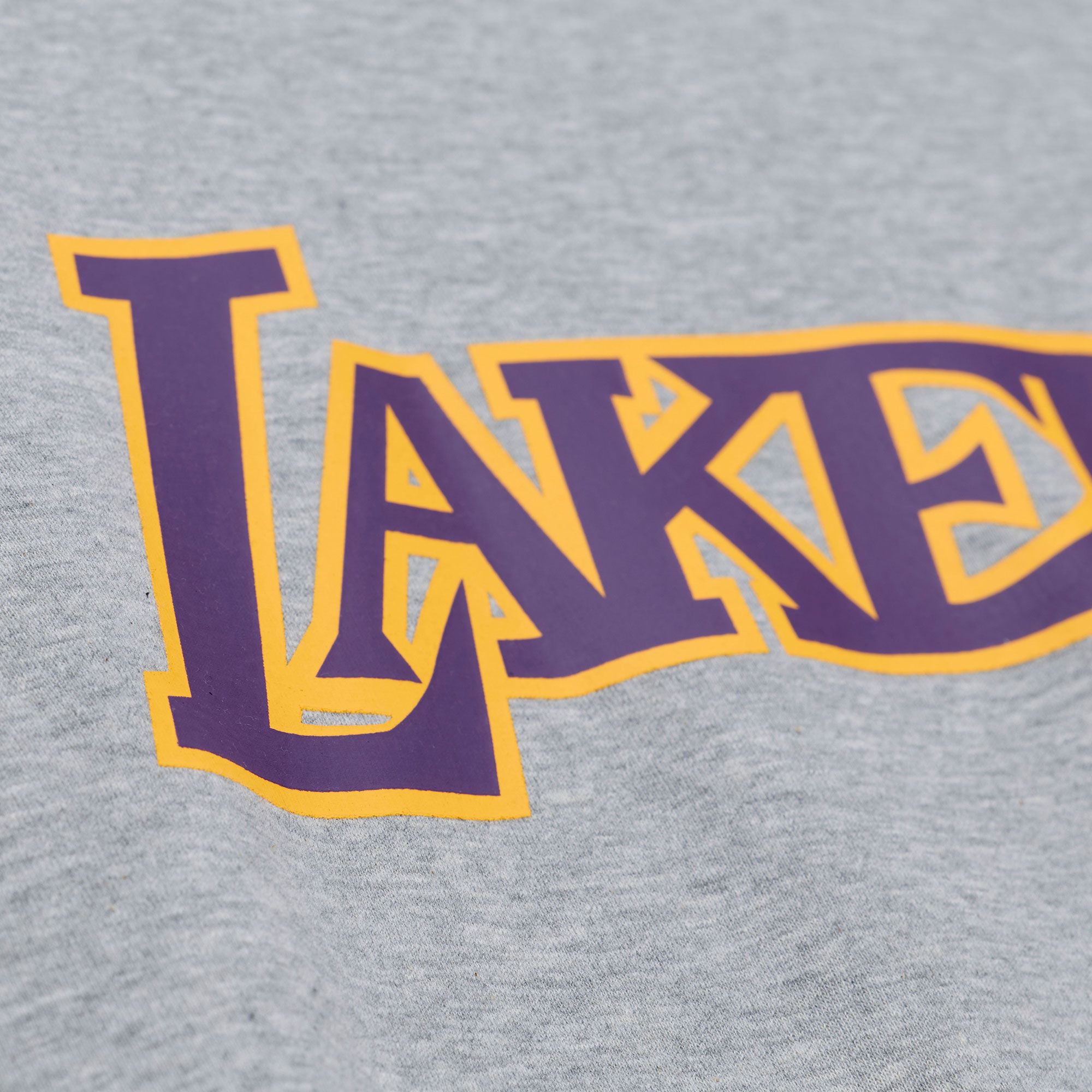 Mitchell & Ness Men's Los Angeles Lakers Grey All In Crewneck Sweatshirt product image