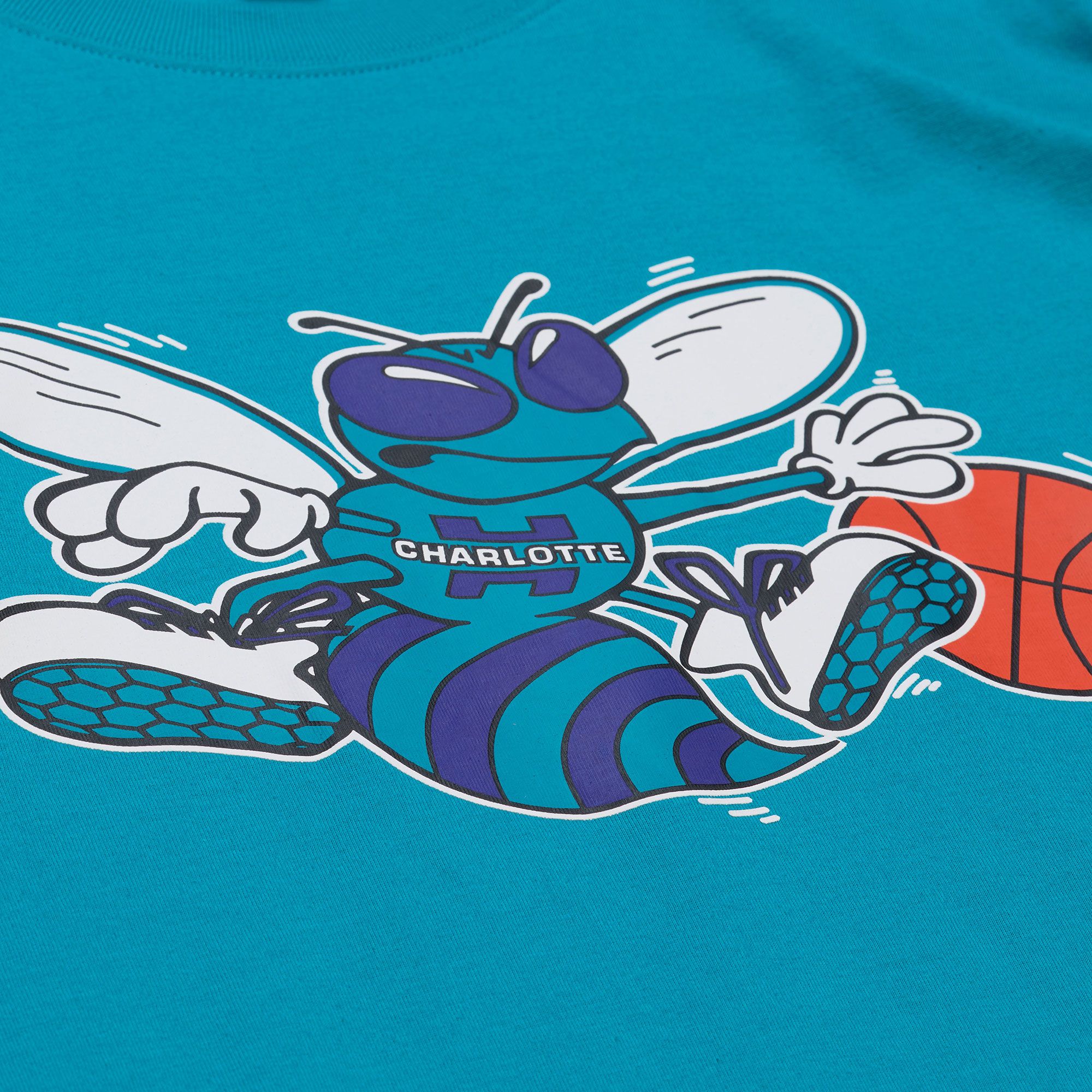 Mitchell & Ness Men's Charlotte Hornets Blue All In Long Sleeve T-Shirt product image