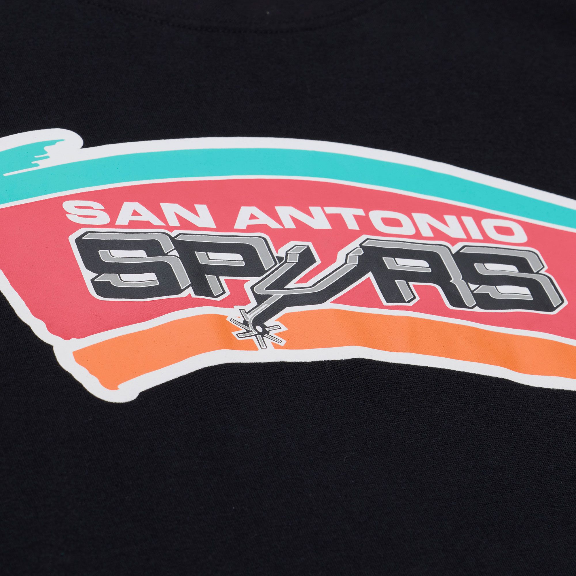 Mitchell & Ness Men's San Antonio Spurs Black All In Long Sleeve T-Shirt product image