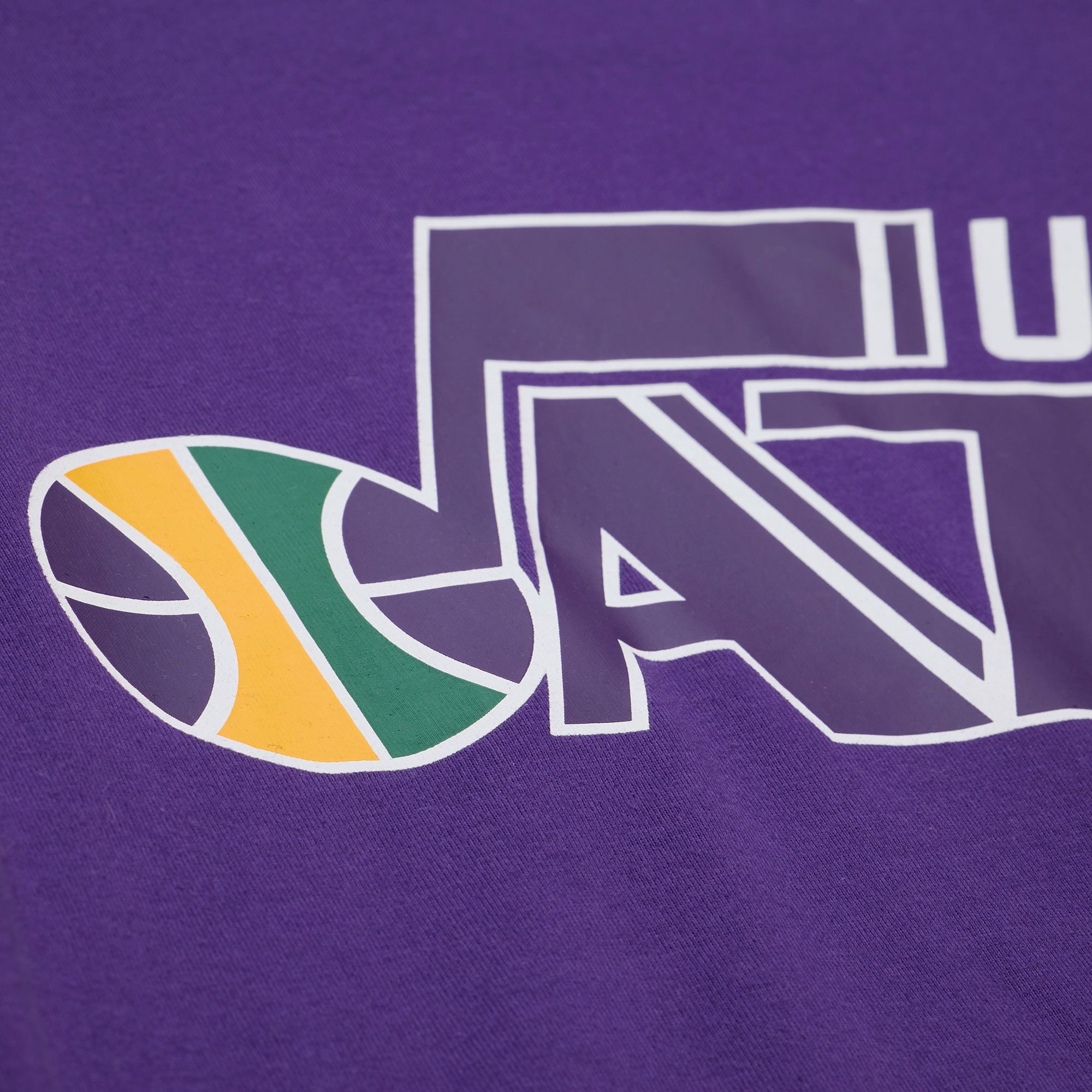 Mitchell & Ness Men's Utah Jazz Purple All In Long Sleeve T-Shirt product image