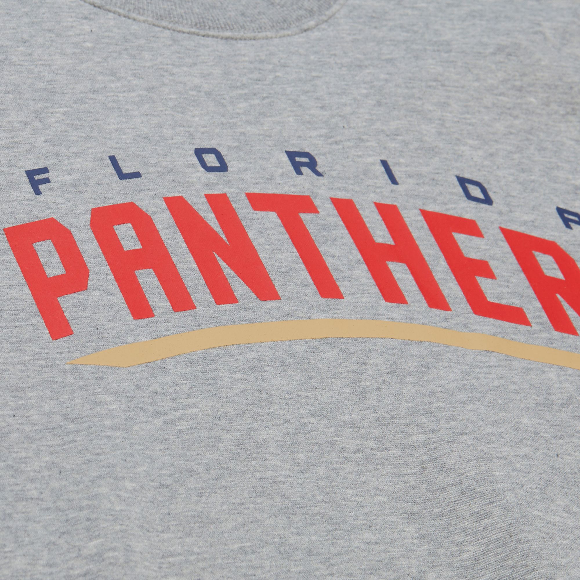 Mitchell & Ness Men's Florida Panthers Grey All In Walk Off Fleece Crewneck Sweatshirt product image