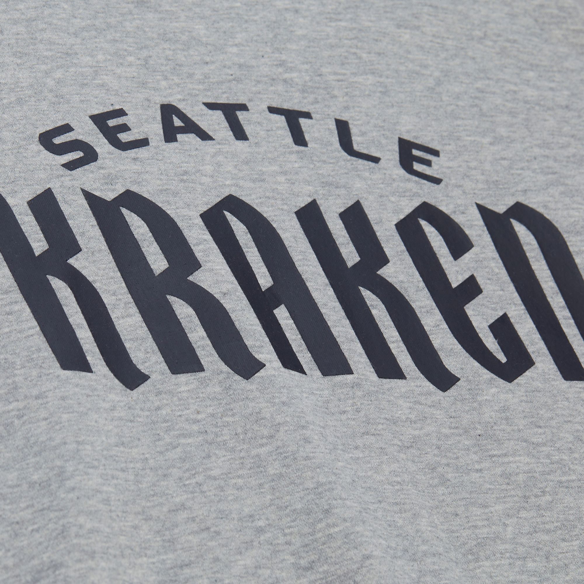 Mitchell & Ness Men's Seattle Kraken Grey All In Walk Off Fleece Crewneck Sweatshirt product image