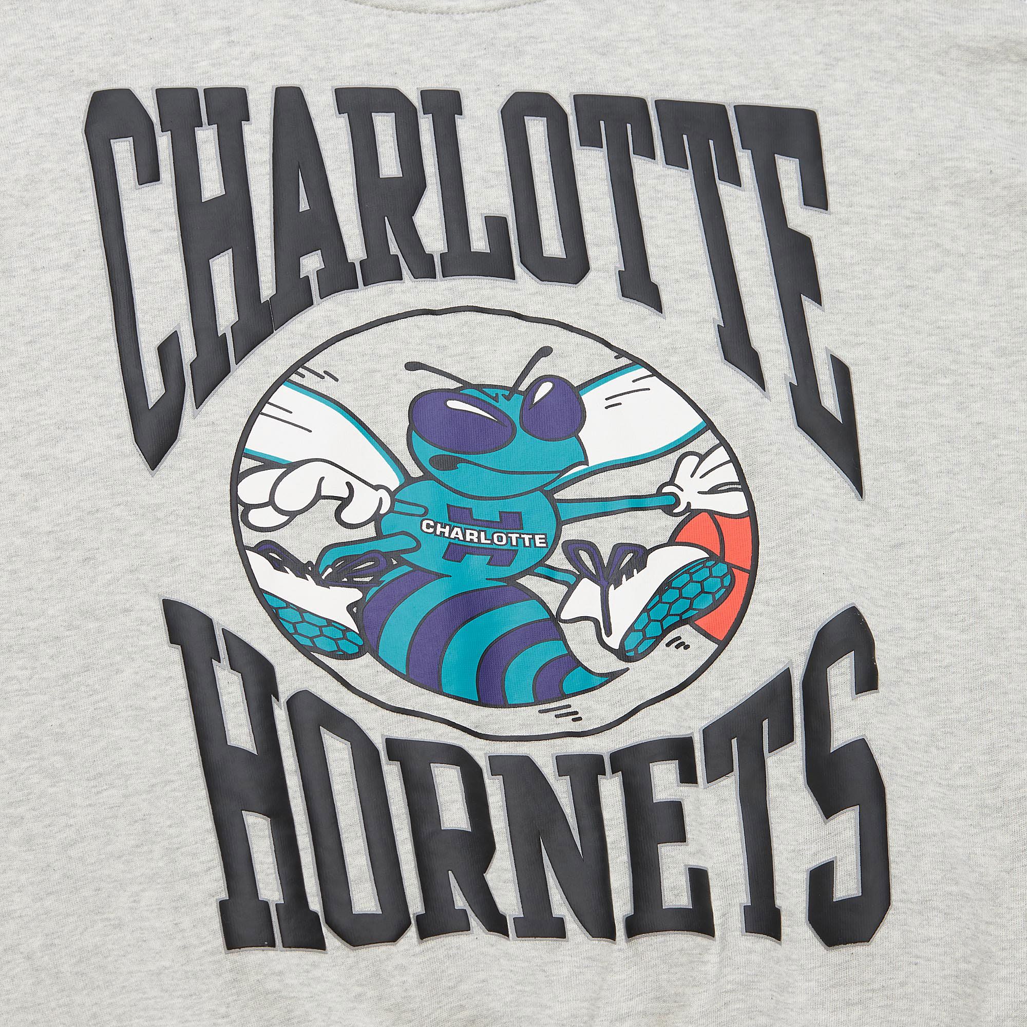 Mitchell & Ness Women's Charlotte Hornets Grey Retro Crewneck Sweatshirt product image