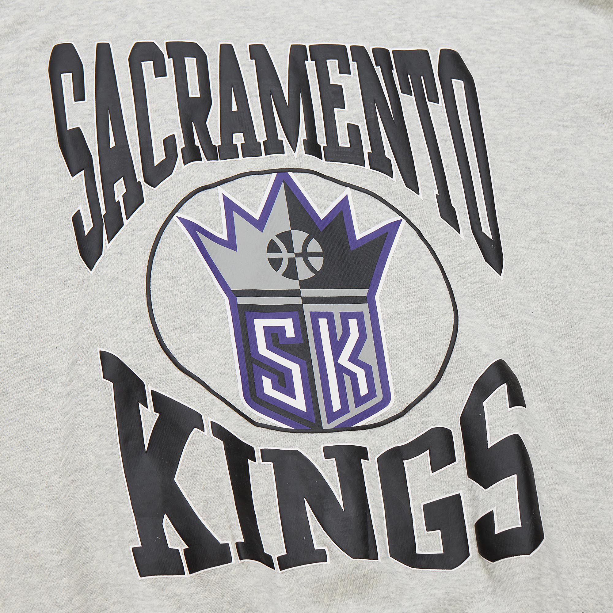 Mitchell & Ness Women's Sacramento Kings Grey Retro Crewneck Sweatshirt product image