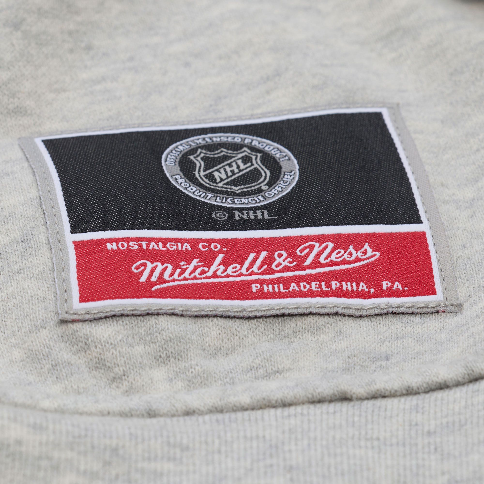 Mitchell & Ness Women's Columbus Blue Jackets Grey Logo Crewneck Sweatshirt product image