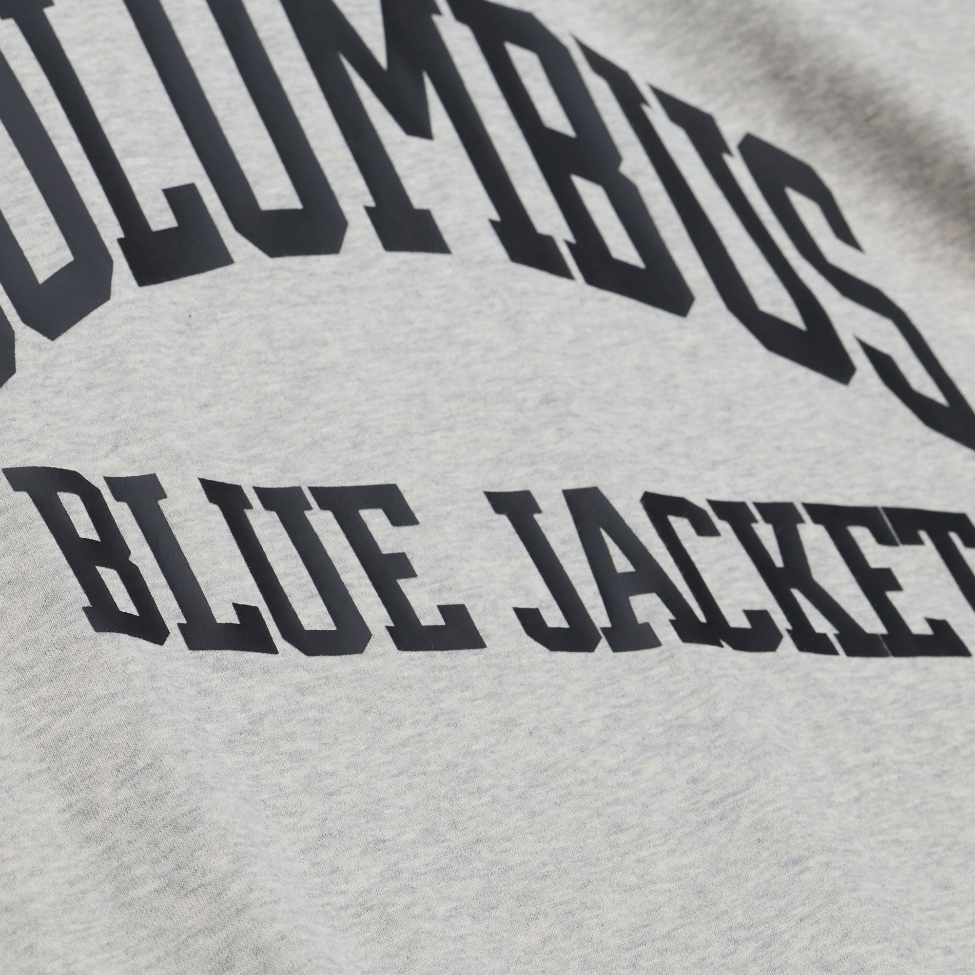 Mitchell & Ness Women's Columbus Blue Jackets Grey Logo Crewneck Sweatshirt product image