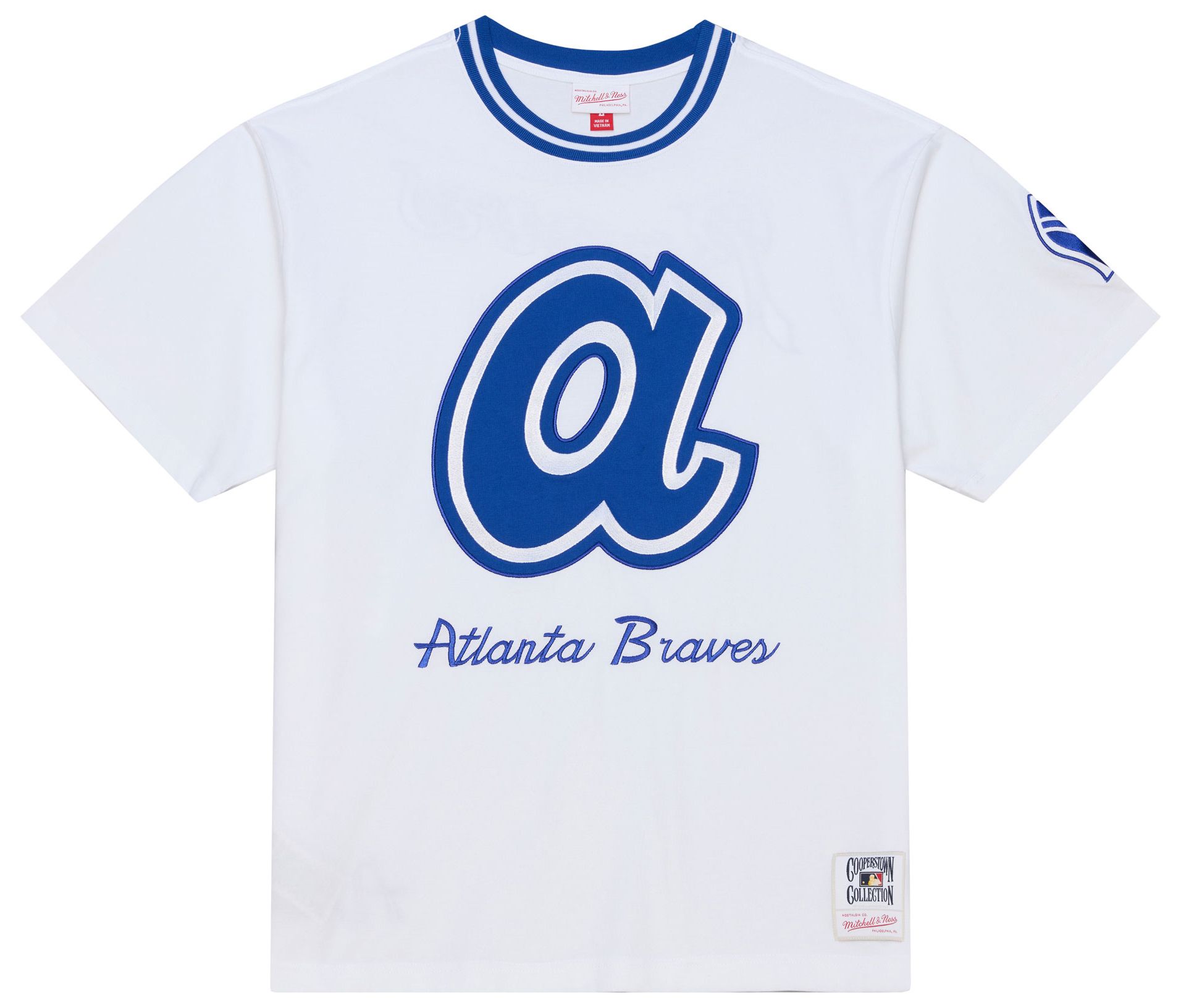 Mitchell & Ness Men's Atlanta Braves Arctic White T-Shirt product image