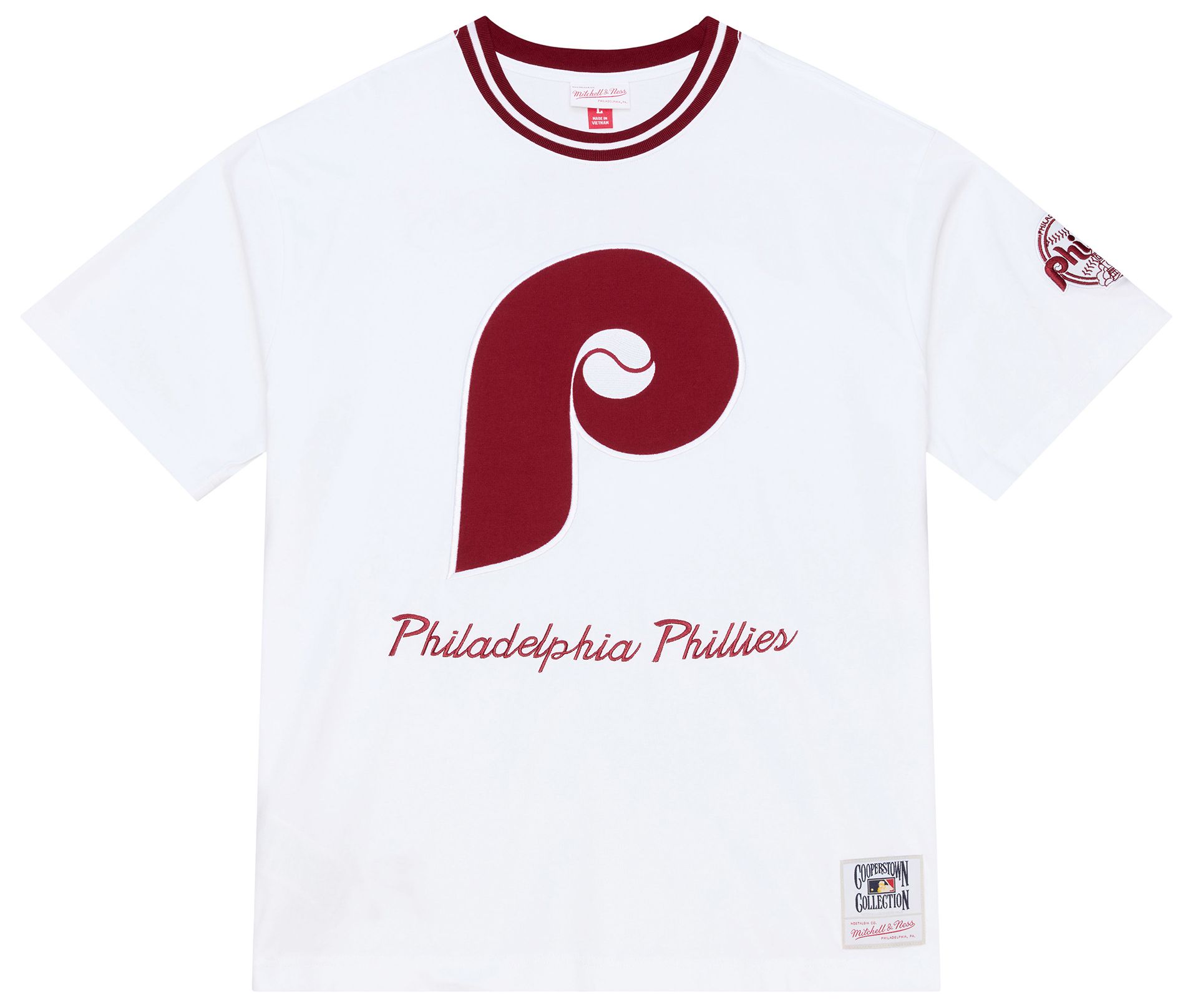 Mitchell & Ness Men's Philadelphia Phillies Arctic White T-Shirt product image