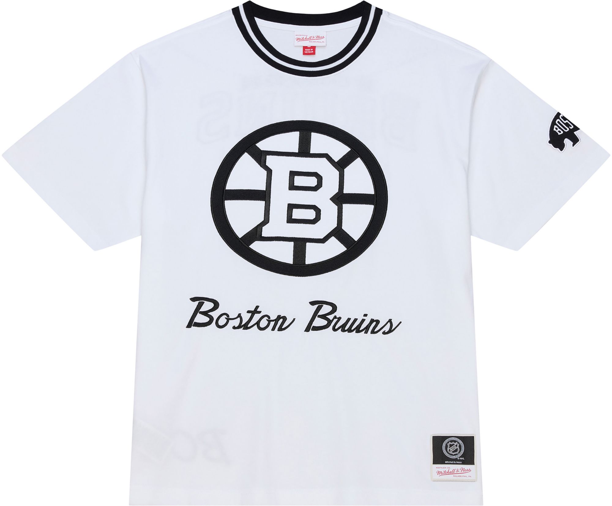 Mitchell & Ness Men's Boston Bruins White Arctic T-Shirt product image