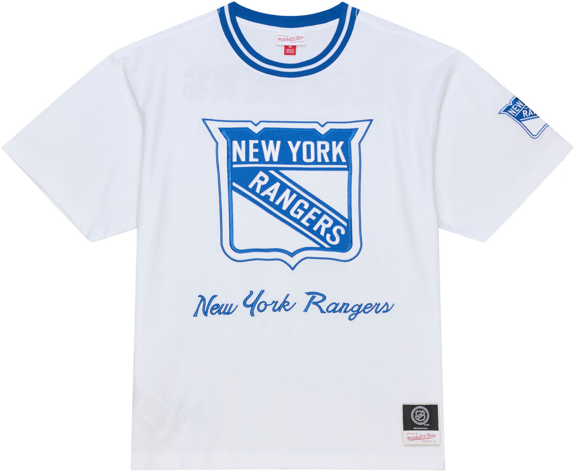 Mitchell & Ness Men's New York Rangers White Arctic T-Shirt product image