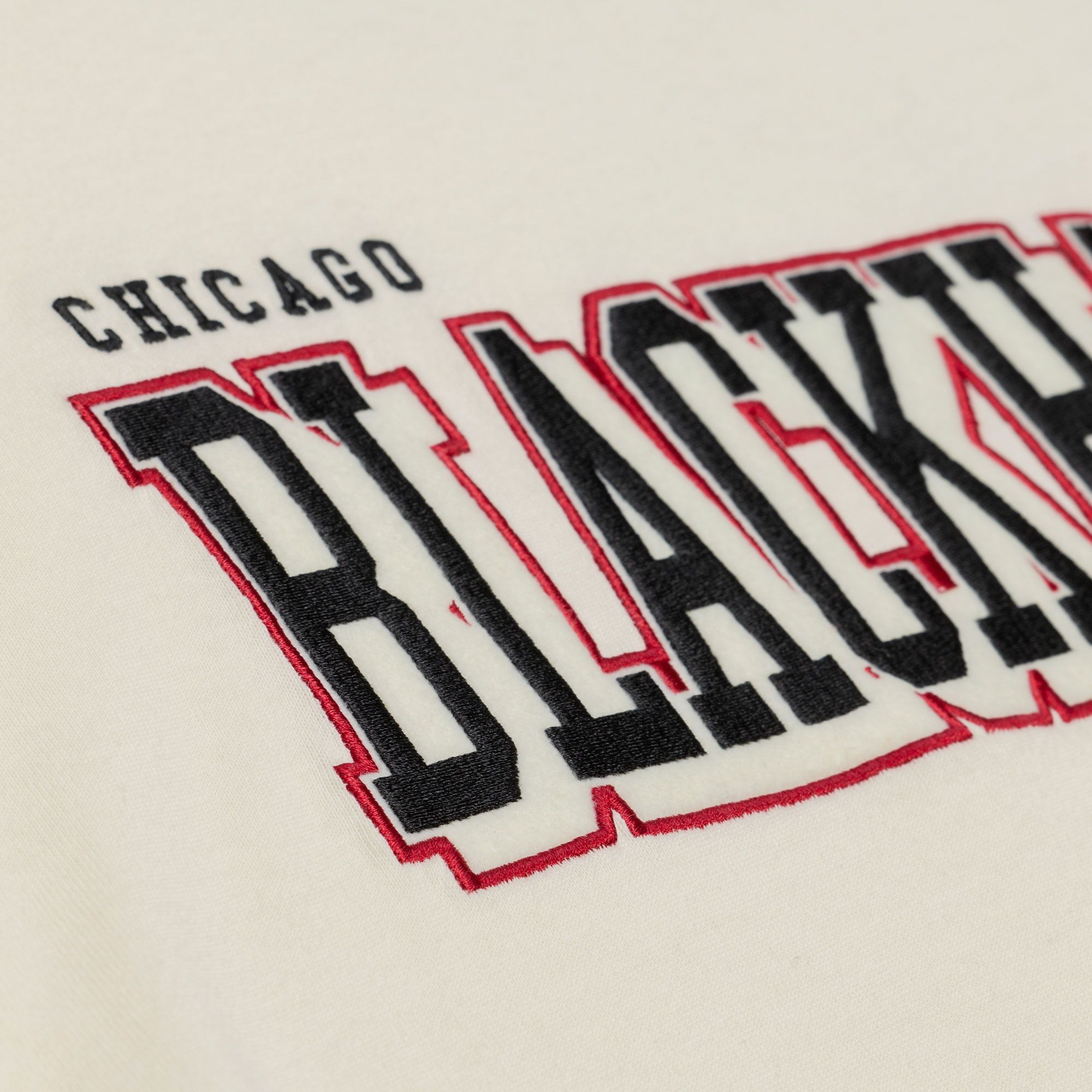 Mitchell & Ness Men's Chicago Blackhawks Cream Dusted Long Sleeve Shirt product image