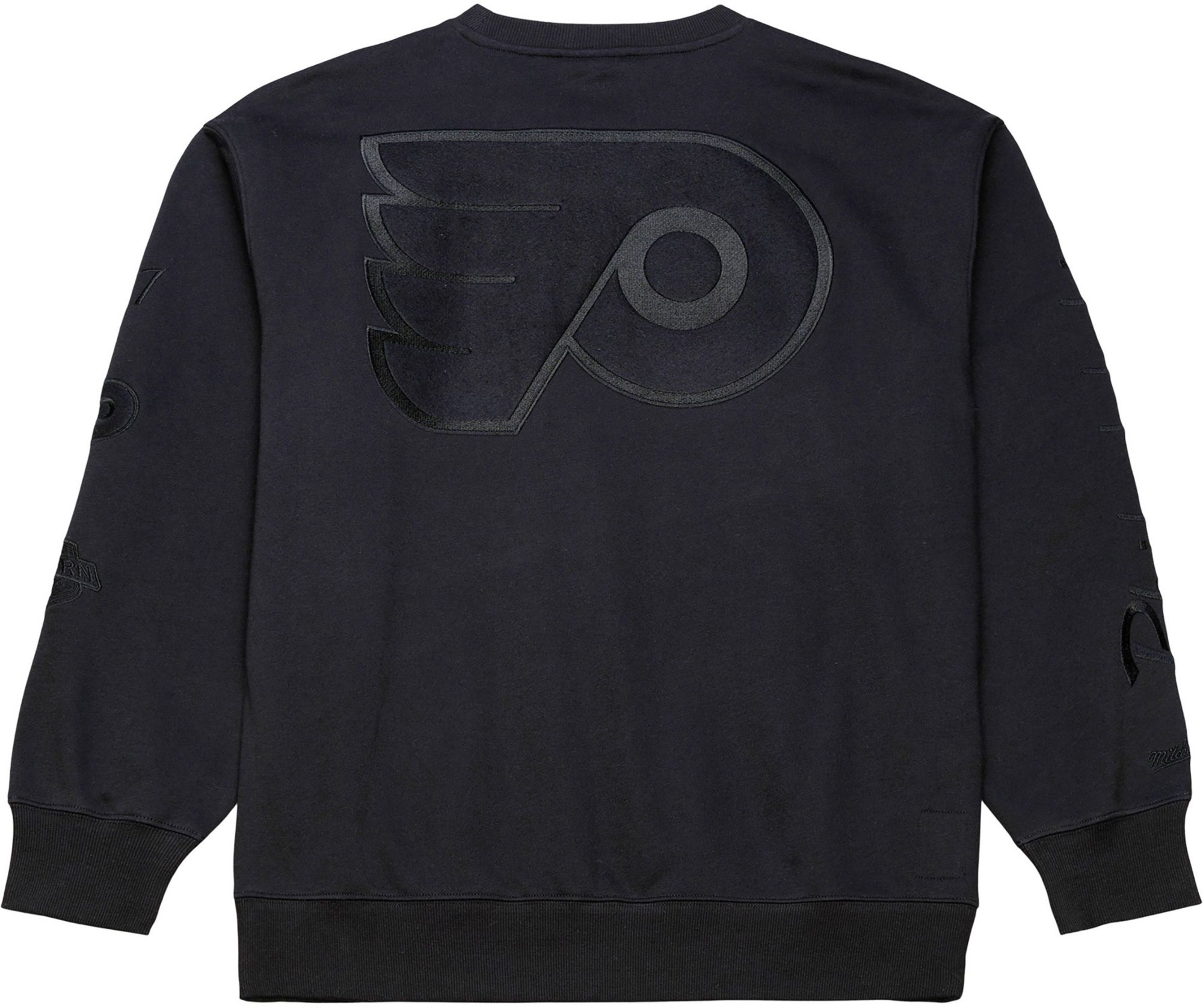 Mitchell & Ness Men's Philadelphia Flyers Black Phantom Crewneck Sweatshirt product image