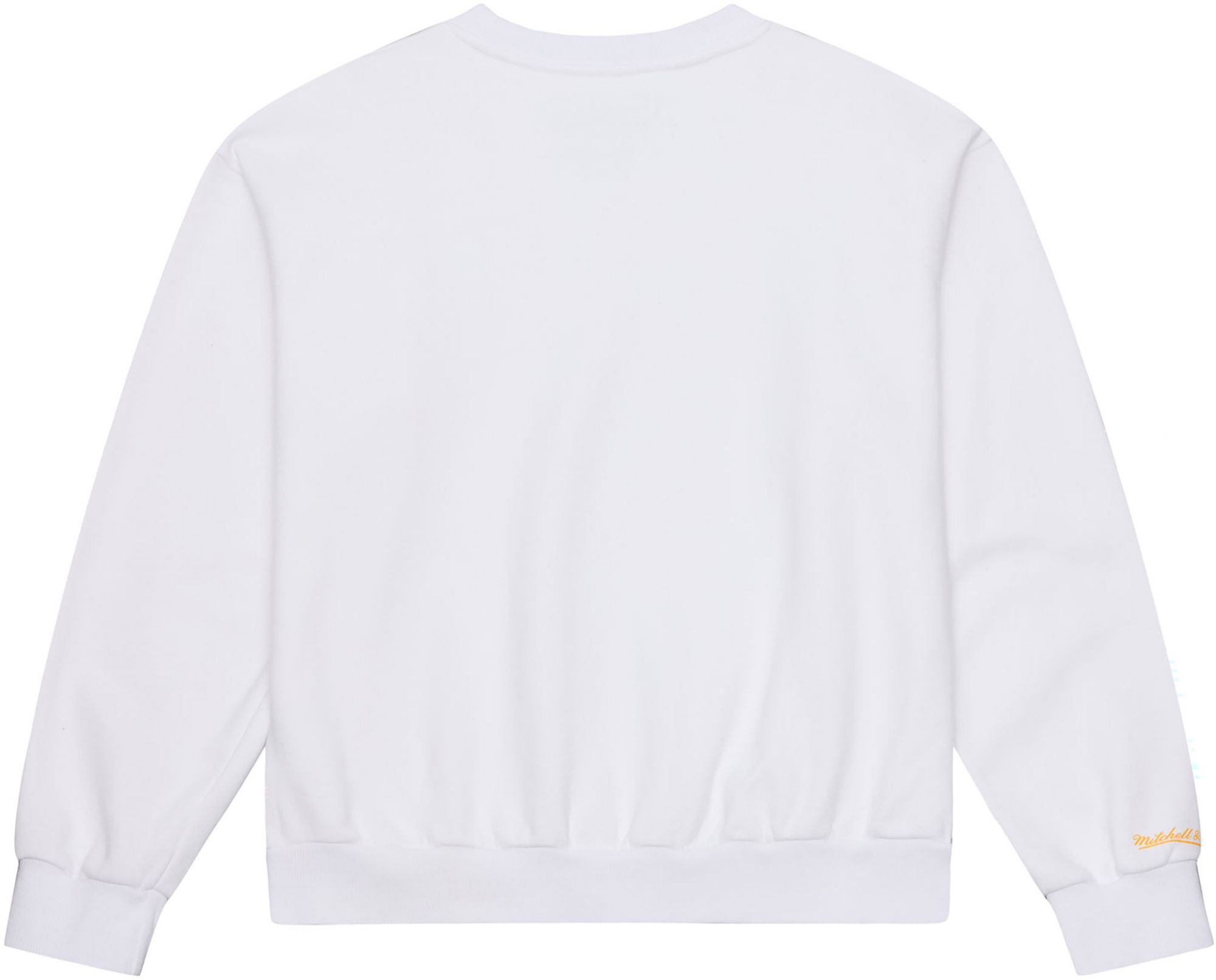 Mitchell & Ness Men's NFL Pittsburgh Steelers x Mac Miller White Slide Crewneck Sweatshirt product image