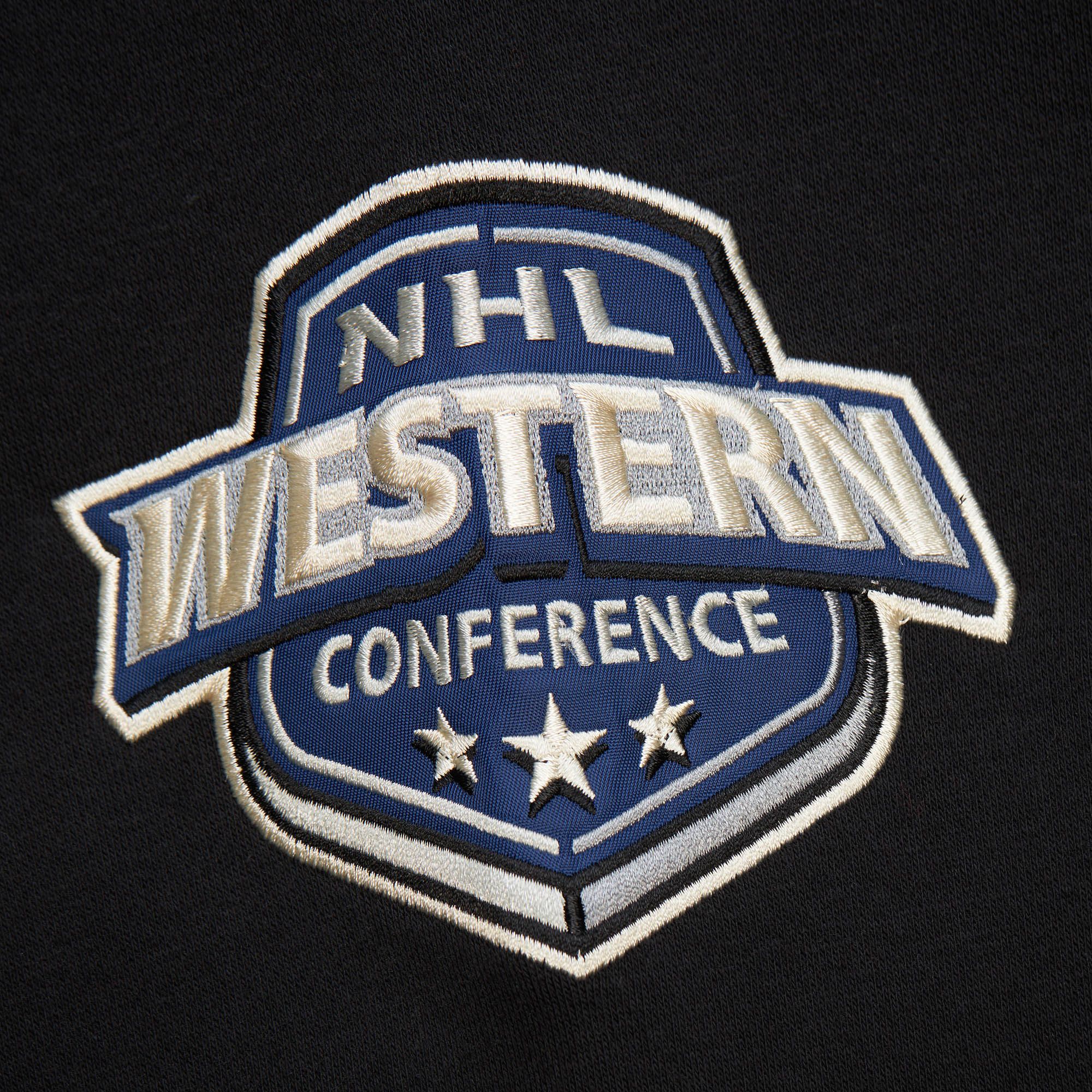 Mitchell & Ness Men's Chicago Blackhawks Black Lace-Up Crewneck Sweatshirt product image