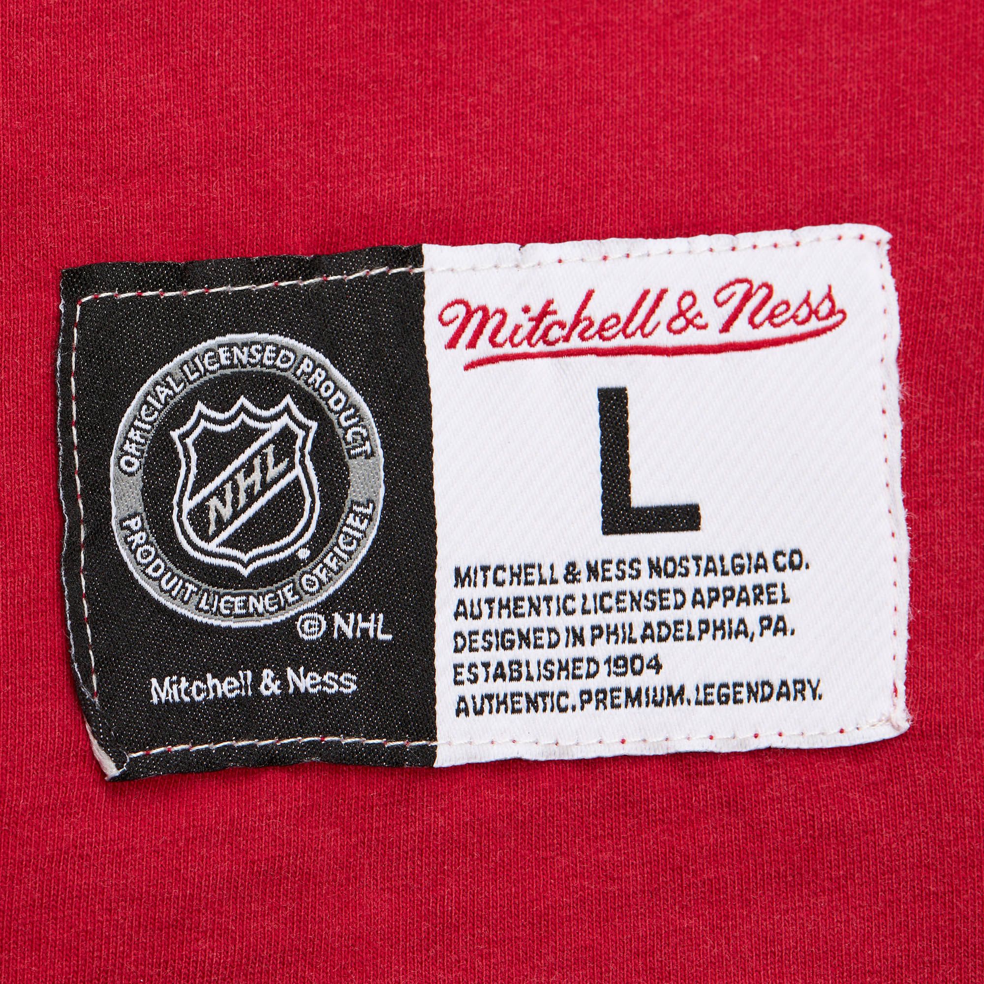 Mitchell & Ness Adult Detroit Red Wings Premium Maroon Pocket T-Shirt product image