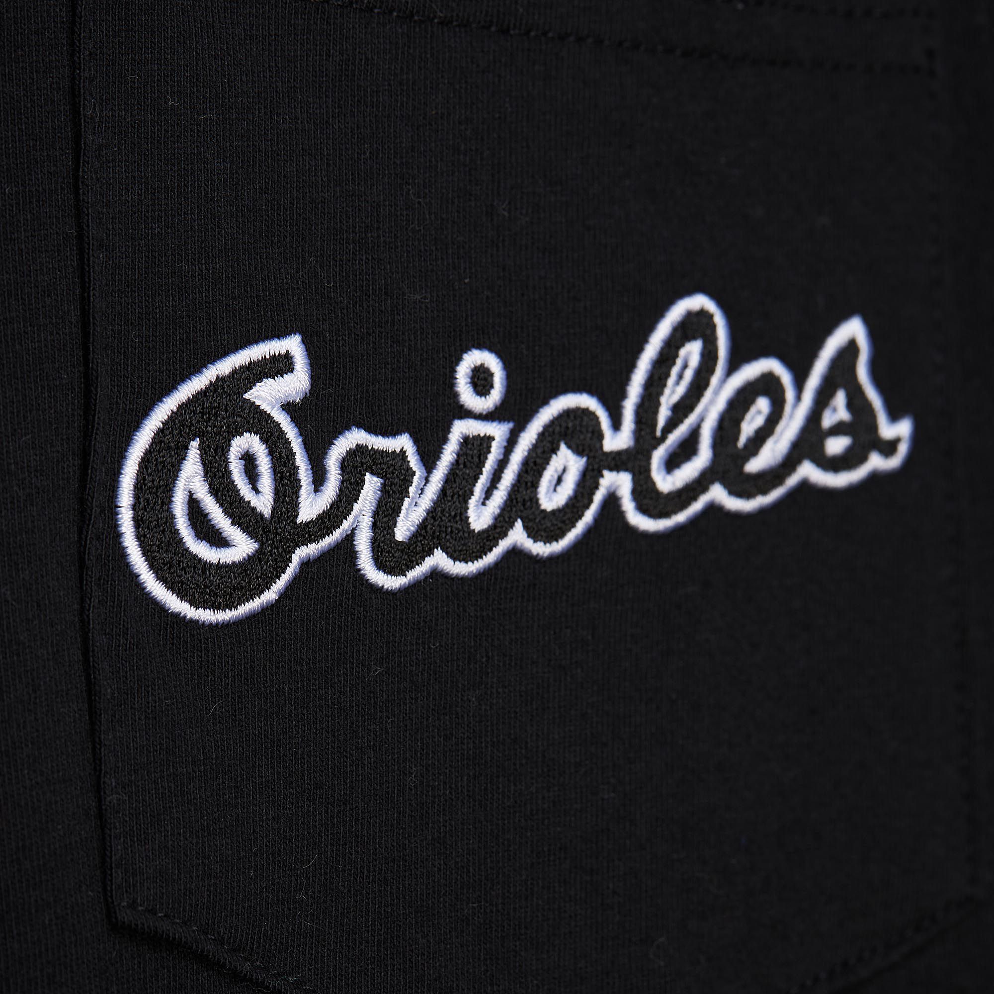 Mitchell & Ness Men's Baltimore Orioles Black Logo T-Shirt product image
