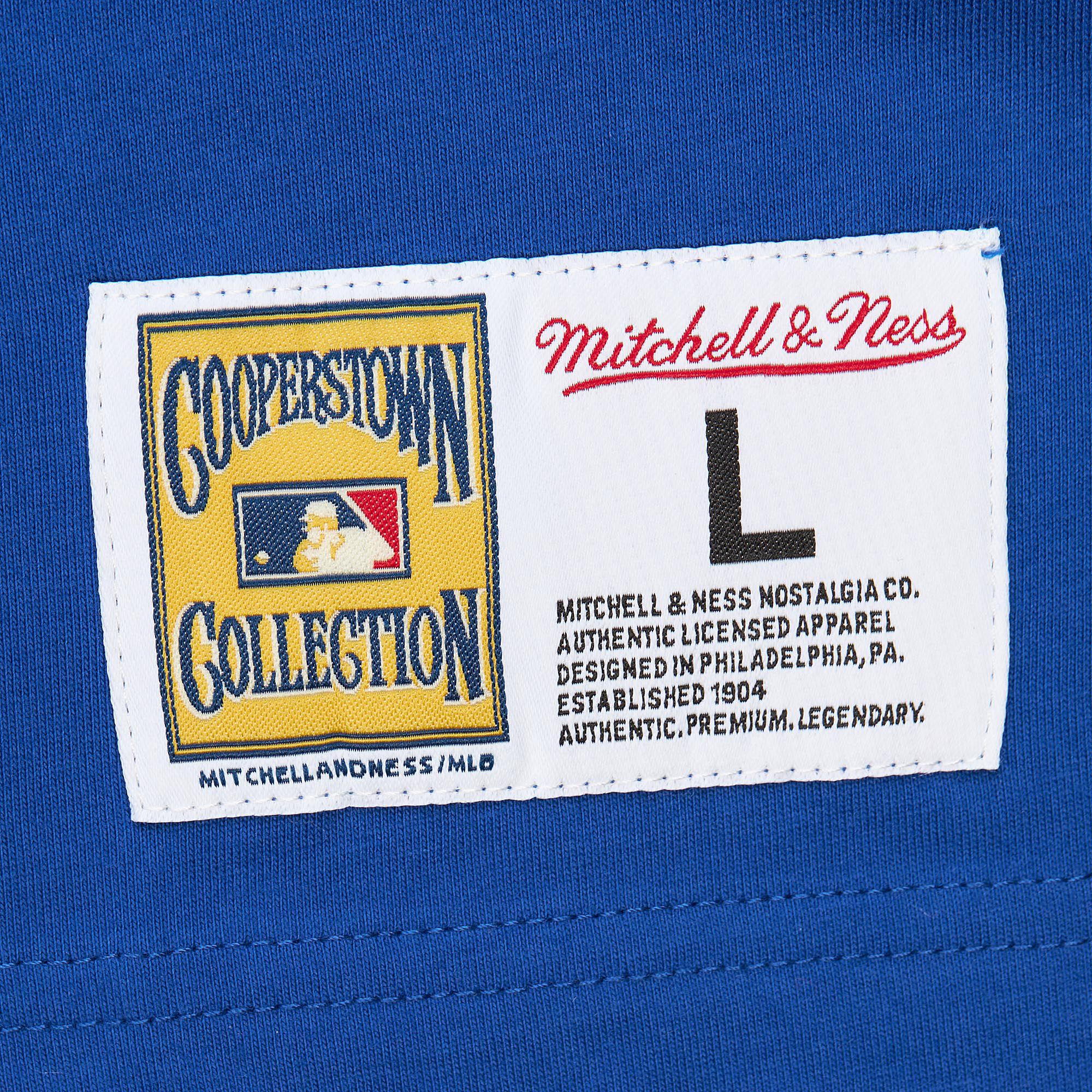 Mitchell & Ness Men's Los Angeles Dodgers Royal Logo T-Shirt product image