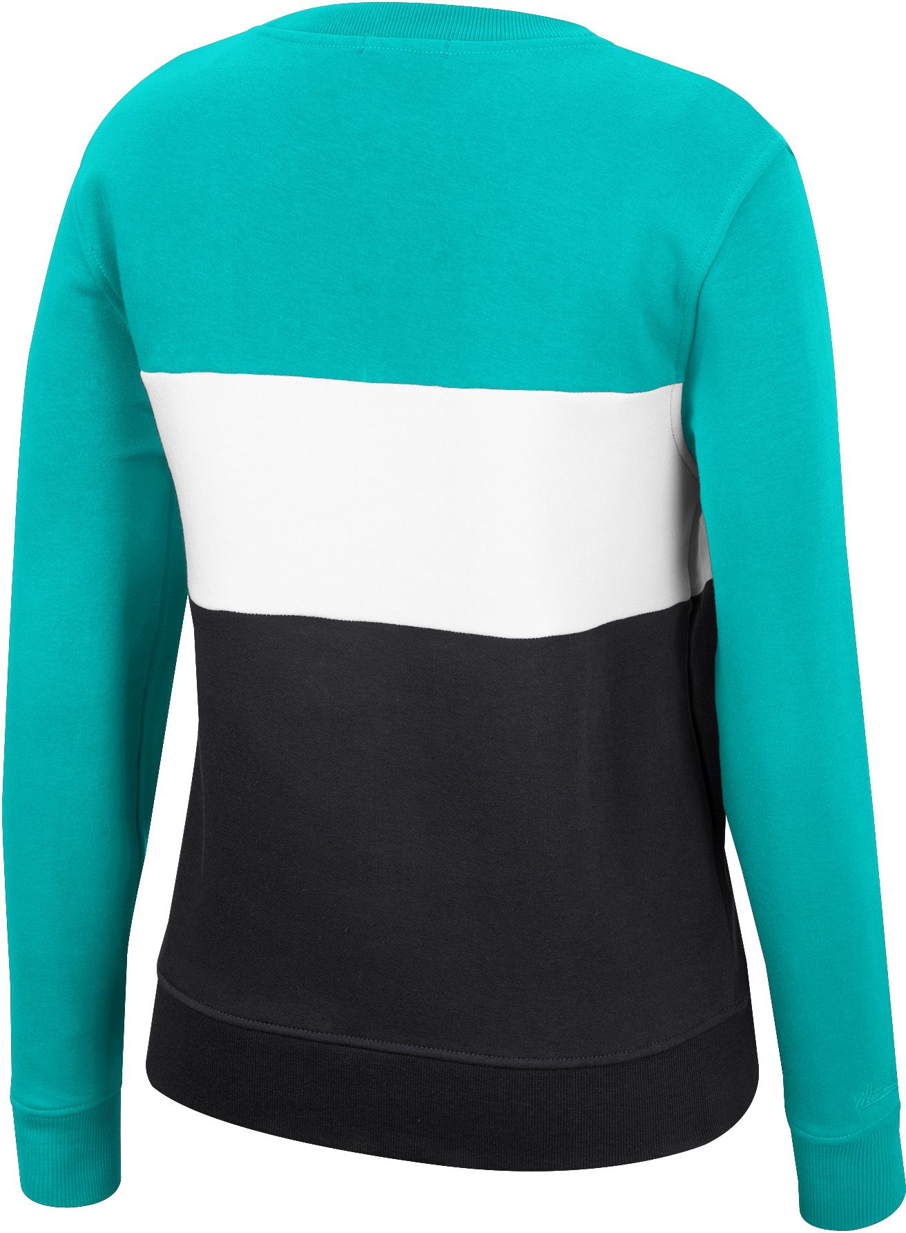 Mitchell & Ness Women's San Antonio Spurs Black Color Blocked Crewneck product image