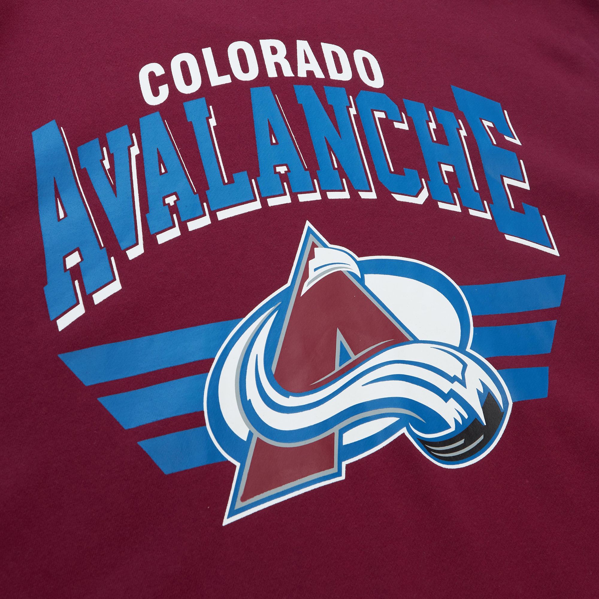 Mitchell & Ness Men's Colorado Avalanche Cardinal All Over 3.0 Crewneck Sweatshirt product image