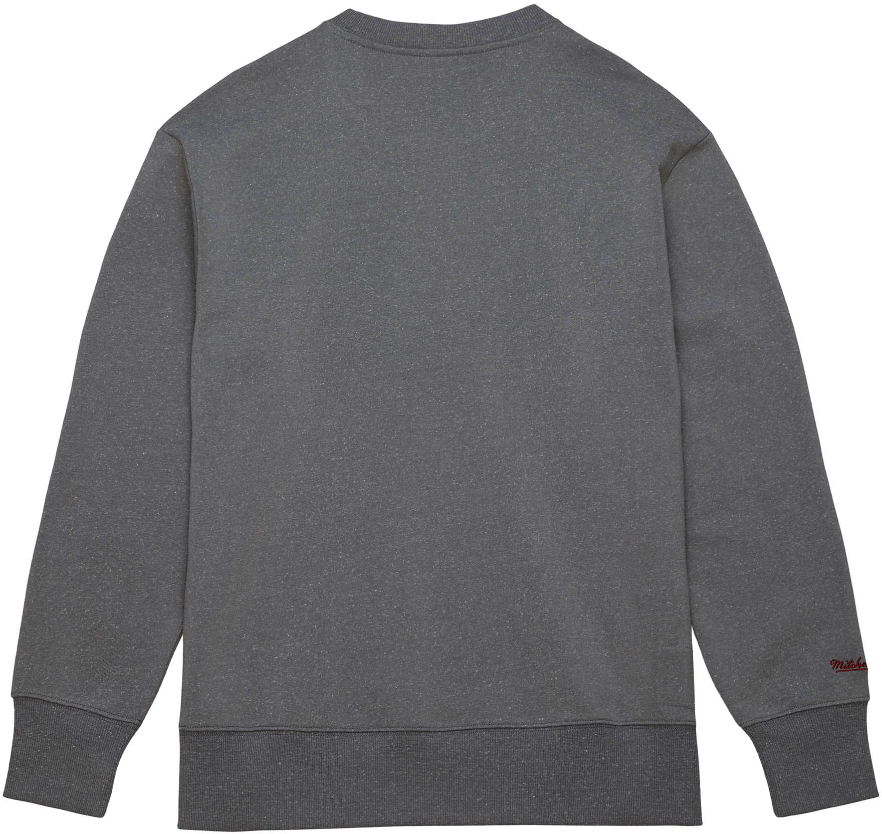 Mitchell & Ness Detroit Red Wings Snow Wash Grey Crew Neck Sweatshirt