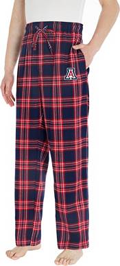 Concepts Sport Men's Arizona Wildcats Navy Plaid Takeaway Sleep Pants product image