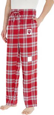 Concepts Sport Men's Indiana Hoosiers Crimson Plaid Takeaway Sleep Pants product image