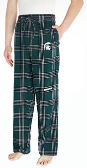 Concepts Sport Men's Michigan State Spartans Green Plaid Takeaway Sleep Pants product image
