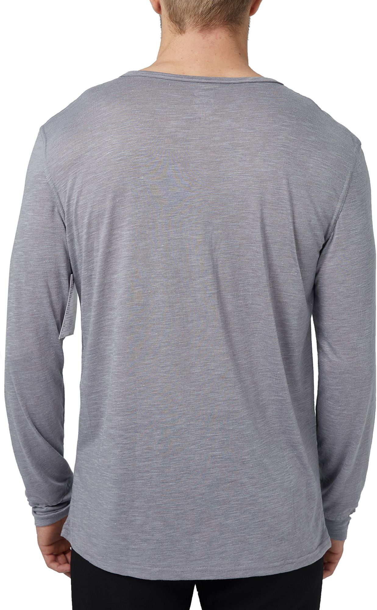 Concepts Men's New York Yankees Grey Henley Long Sleeve Shirt product image