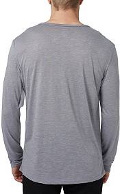 Concepts Men's New York Yankees Grey Henley Long Sleeve Shirt product image