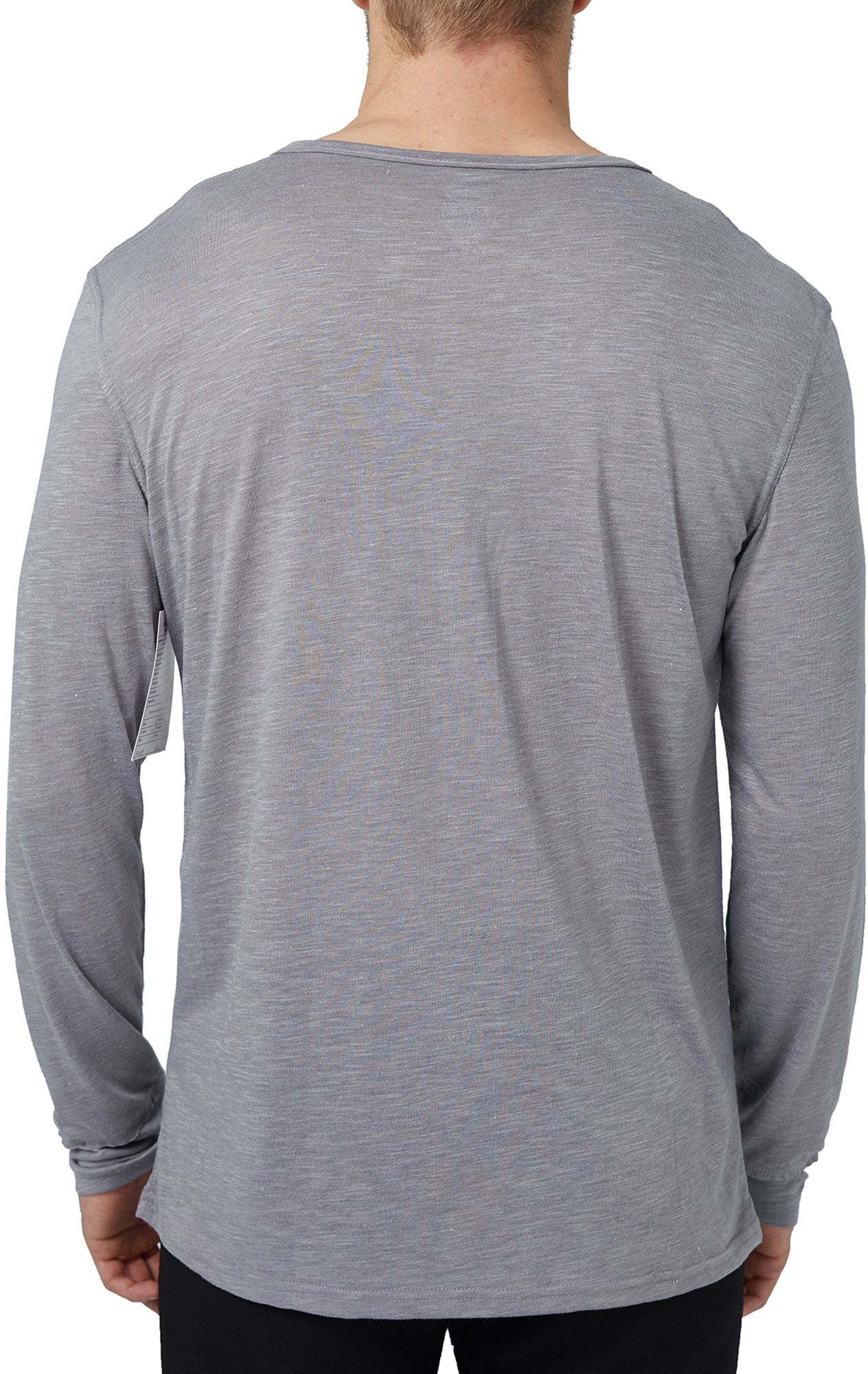 Concepts Men's Los Angeles Dodgers Grey Henley Long Sleeve Shirt product image