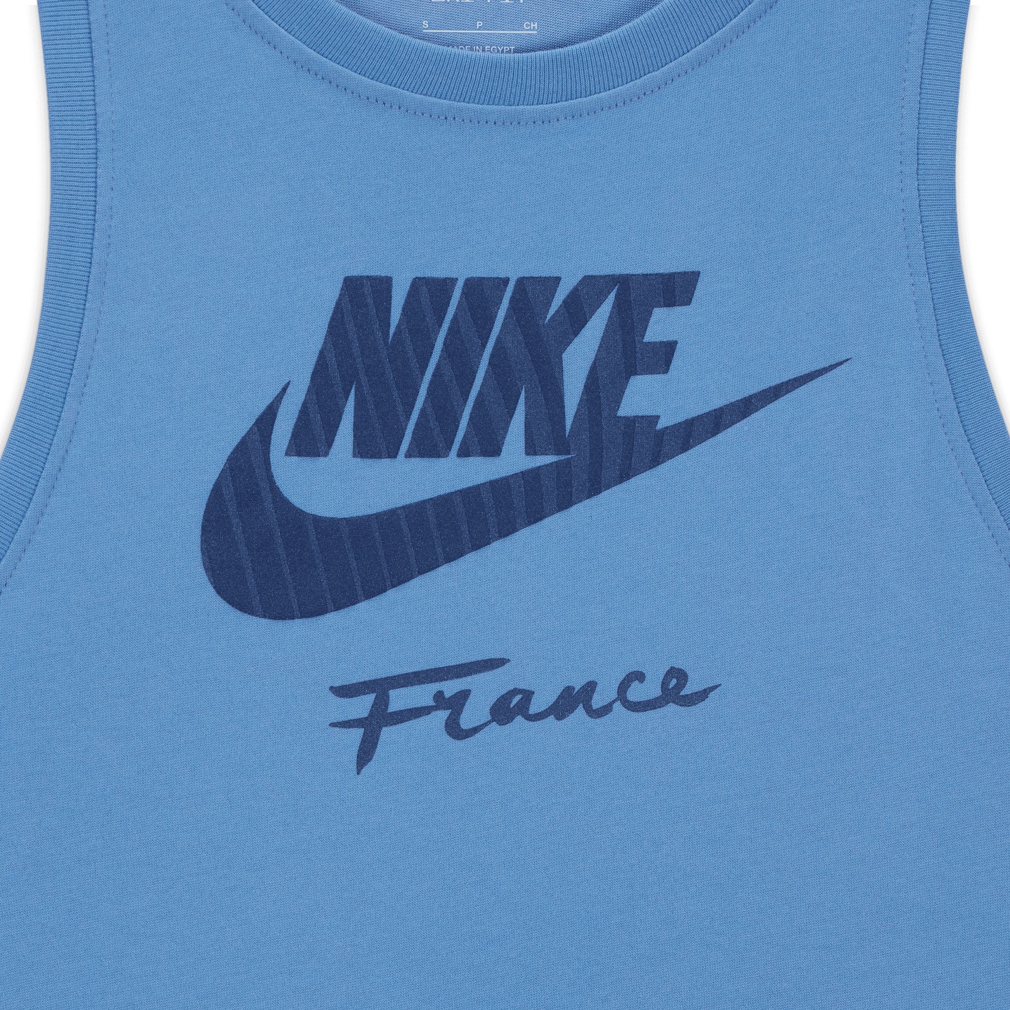 Nike Women's France 2023 Futura Blue Tank Top