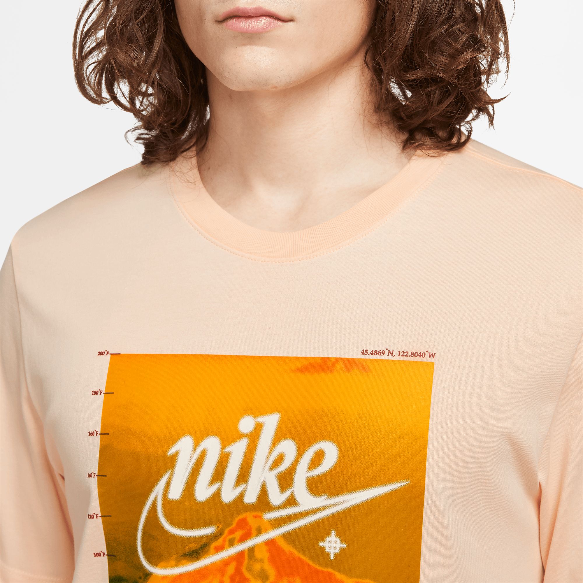 Peach nike outlet shirt mens