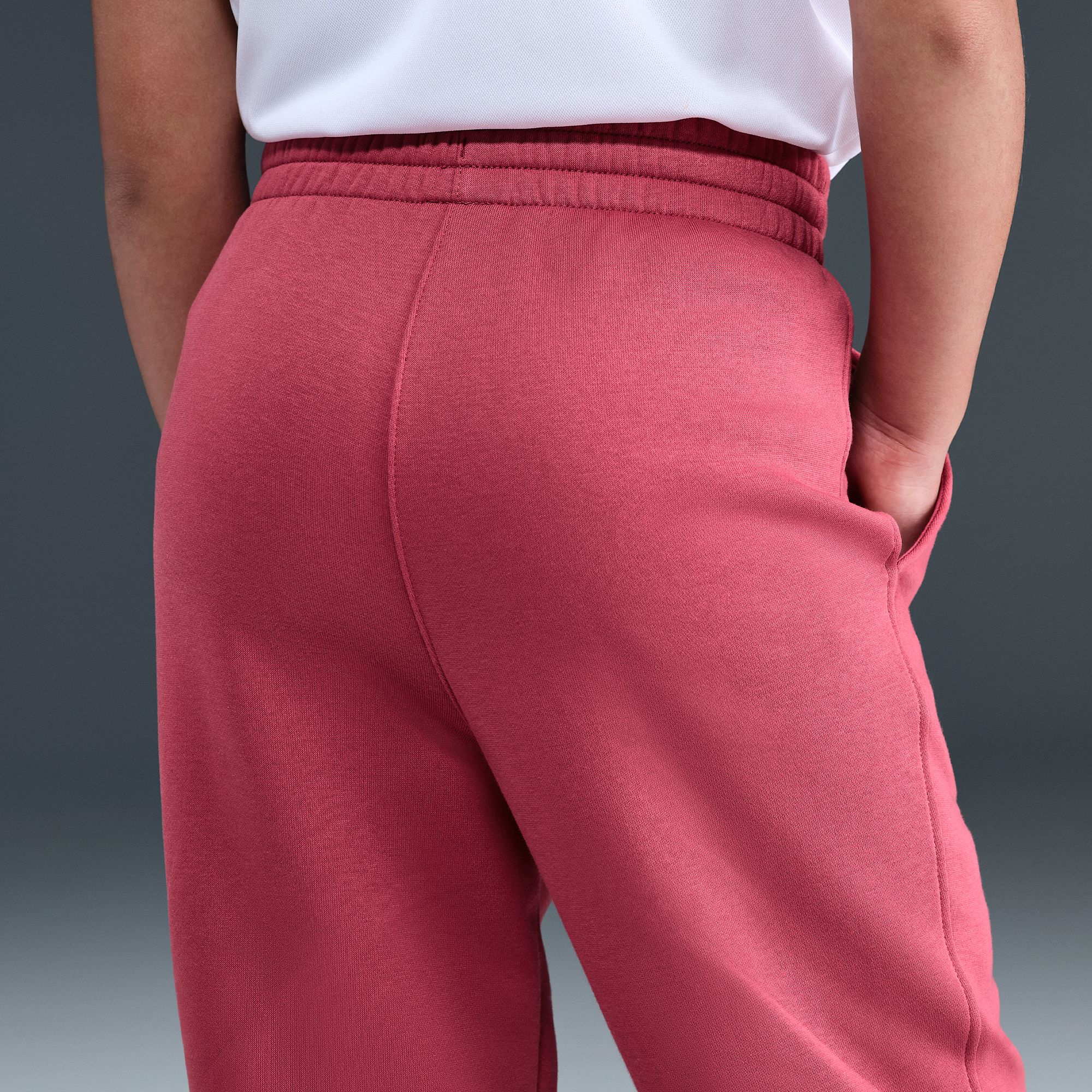 Nike Girls' Sportswear Club Fleece High-Waisted Fitted Pants product image