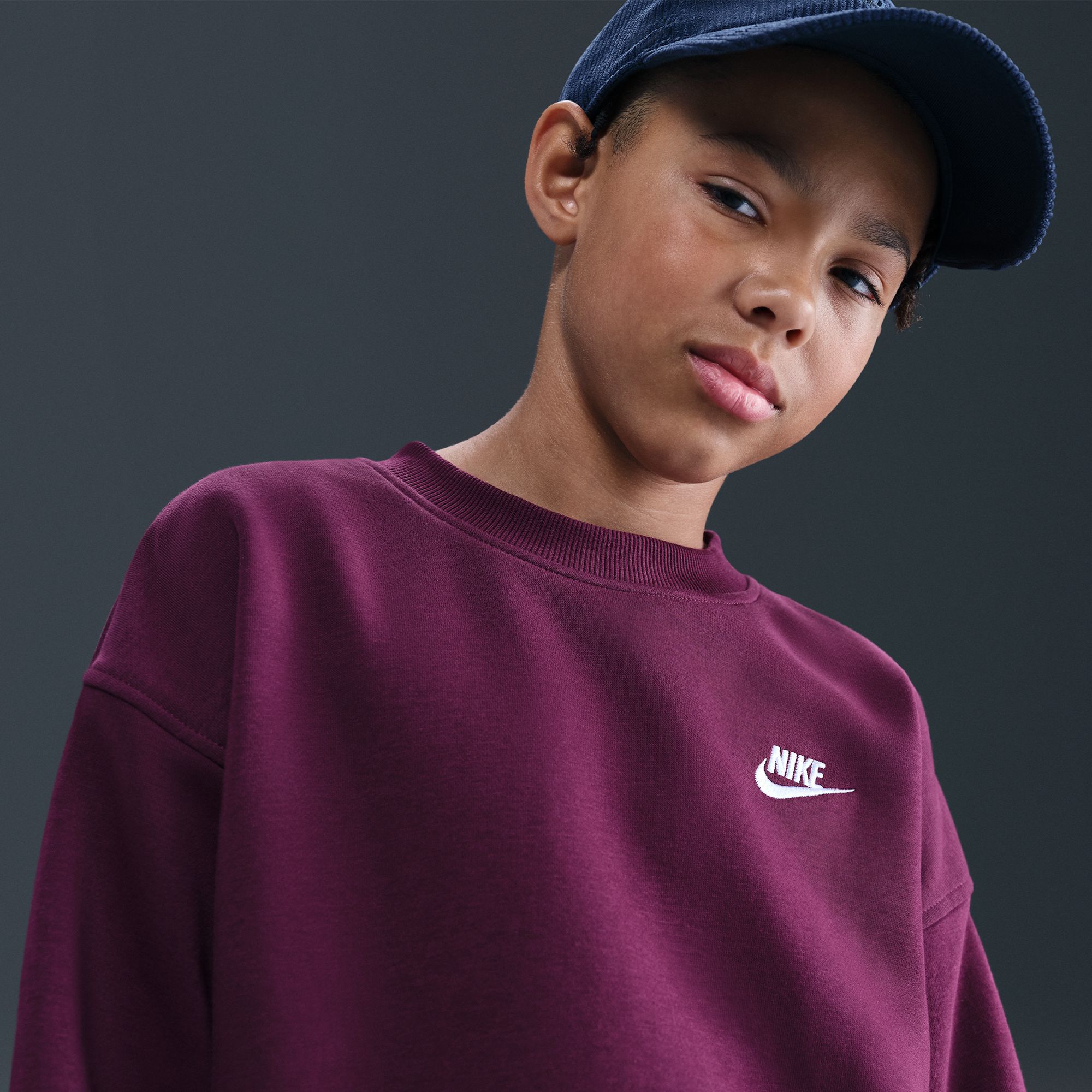 Nike Girls' Sportswear Club Fleece Oversized Sweatshirt product image