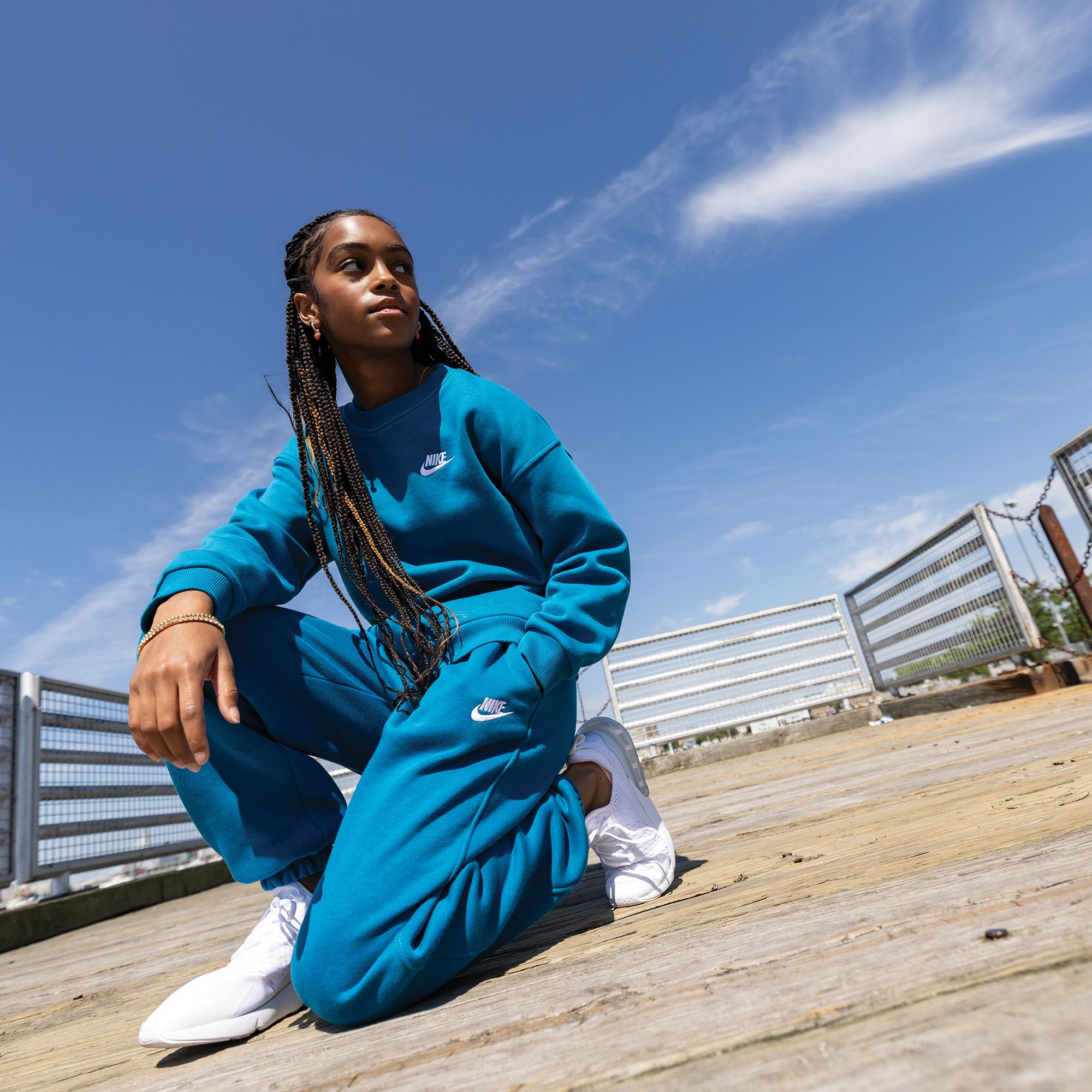 Nike Girls' Sportswear Club Fleece Oversized Sweatshirt product image