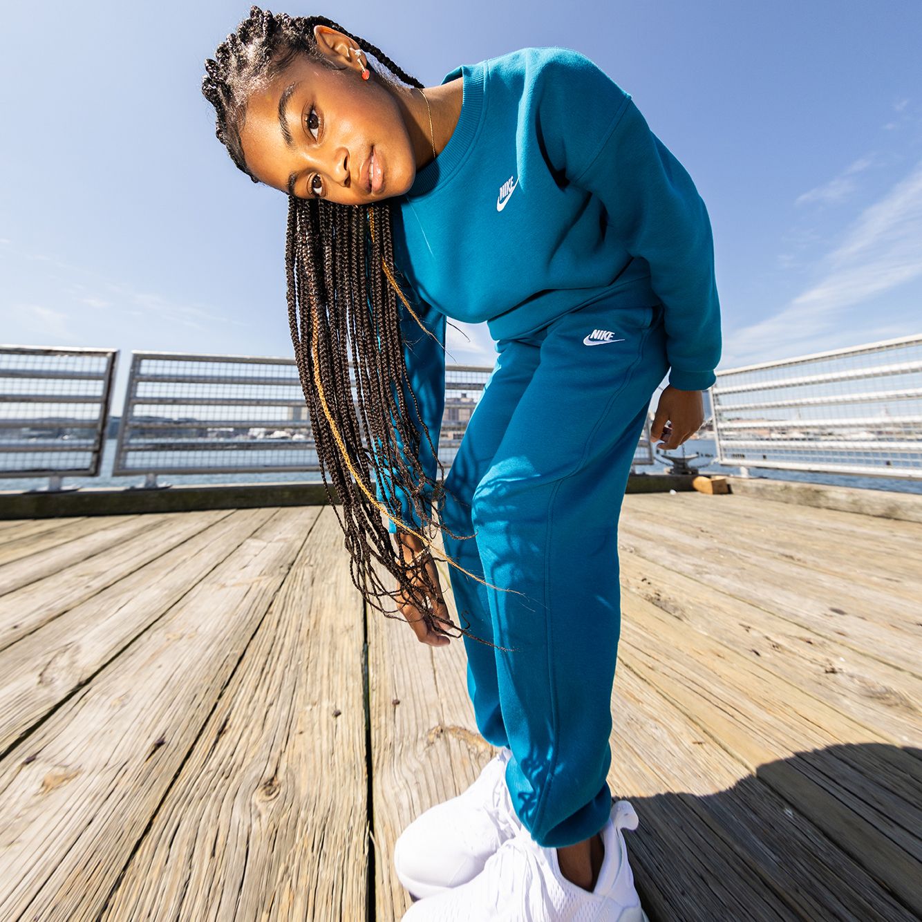 Nike Girls' Sportswear Club Fleece Oversized Sweatshirt product image