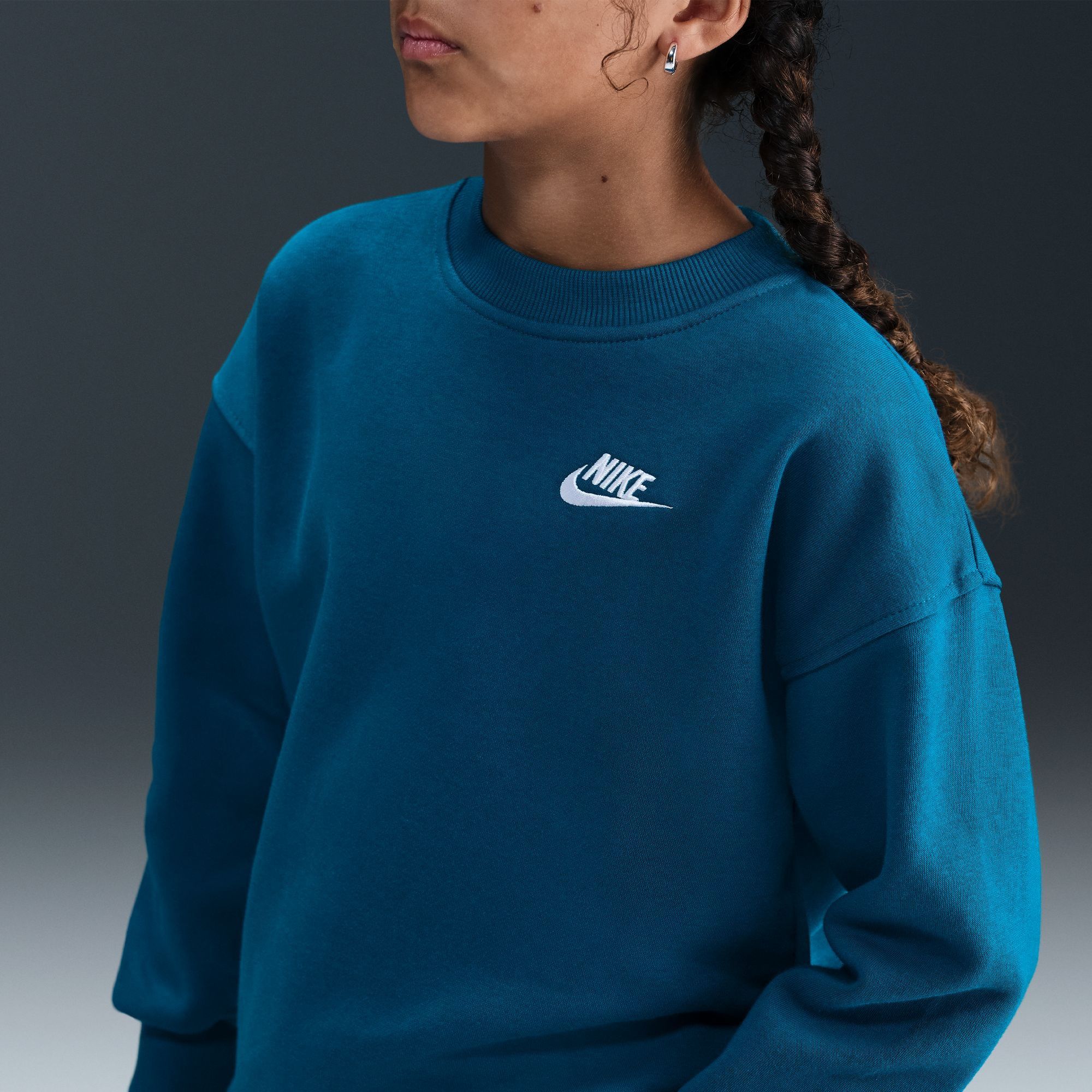 Nike Girls' Sportswear Club Fleece Oversized Sweatshirt product image