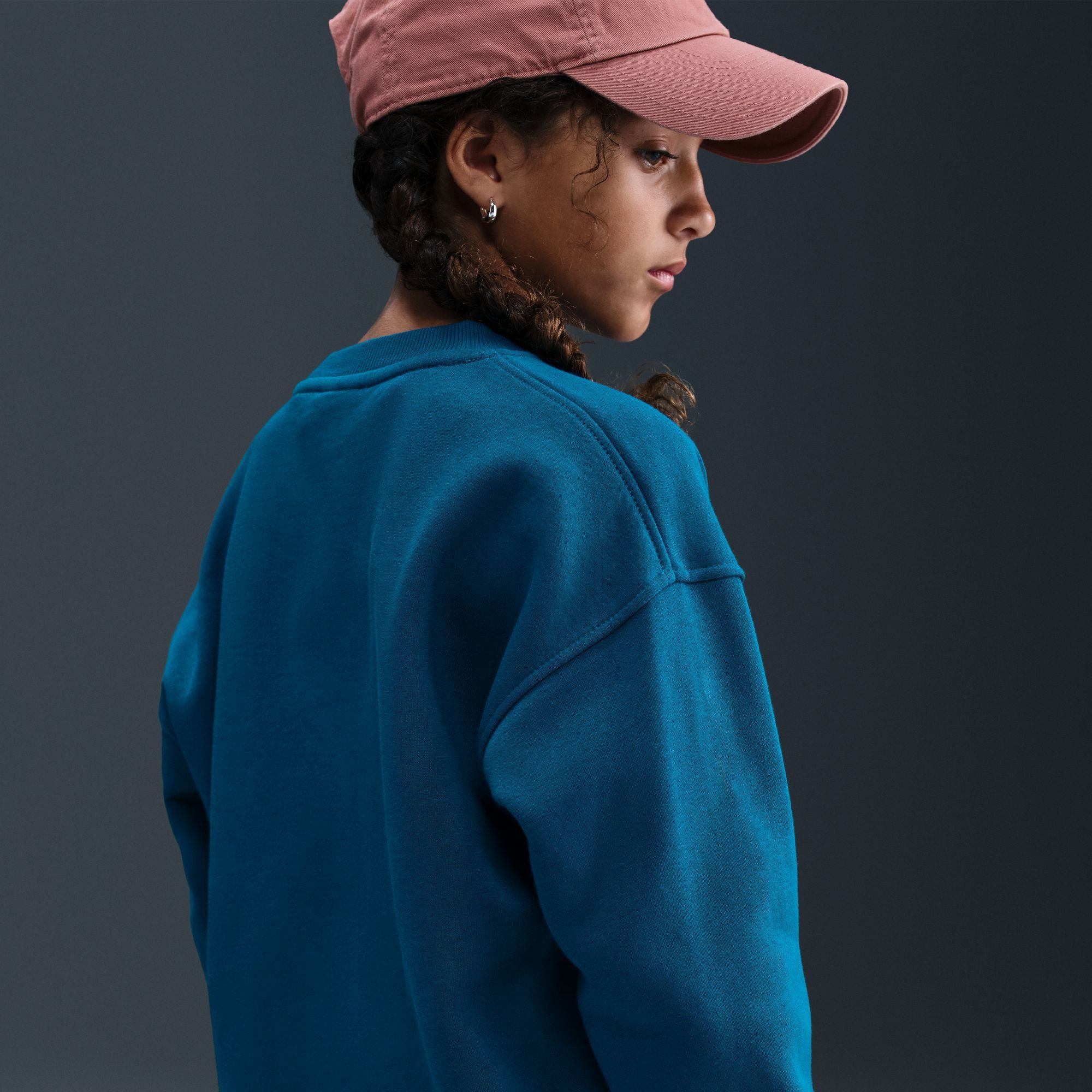 Nike Girls' Sportswear Club Fleece Oversized Sweatshirt product image