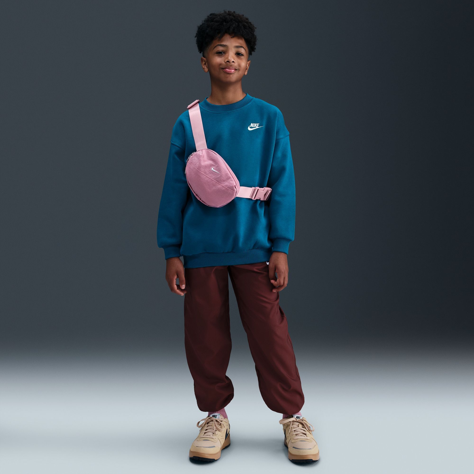 Nike Girls' Sportswear Club Fleece Oversized Sweatshirt product image